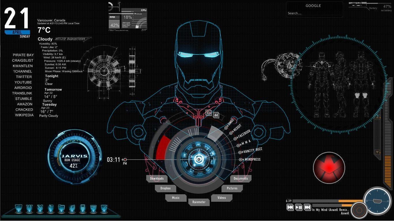 1370x770 Live Iron Man Wallpaper, Desktop