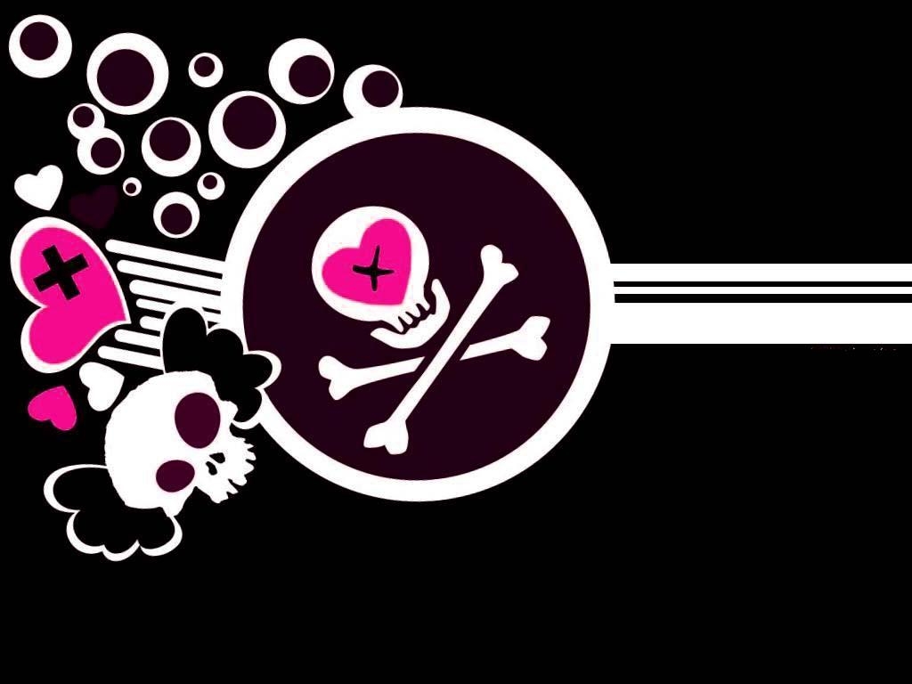 1030x770 Wallpaper For > Cute Pink Skull Wallpaper, Desktop