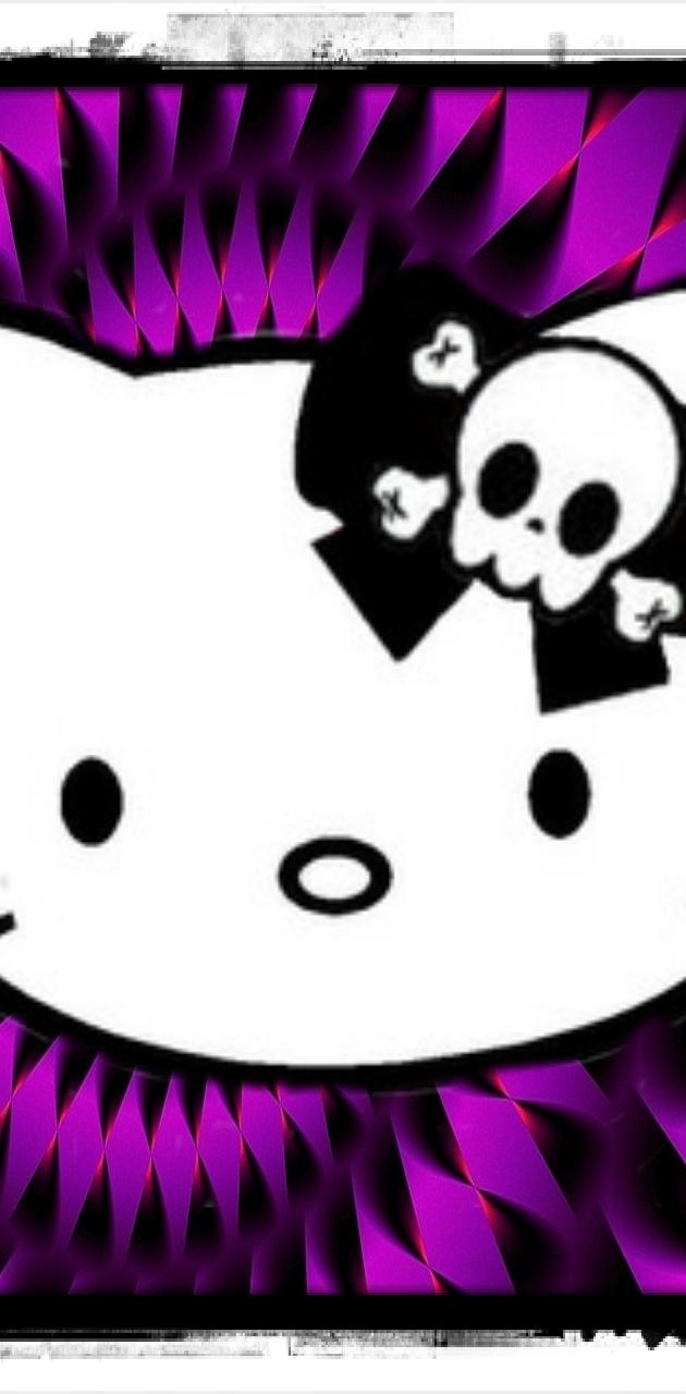 630x1280 Gothic Hello Kitty wallpaper, Phone