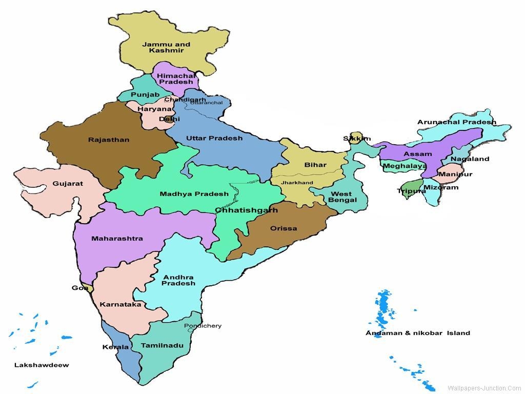 1030x770 India Map Wallpaper, Desktop