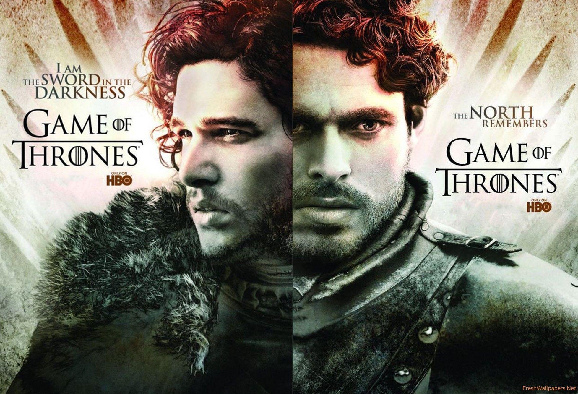 1960x1340 Robb Stark and Jon snow wallpaper, Desktop