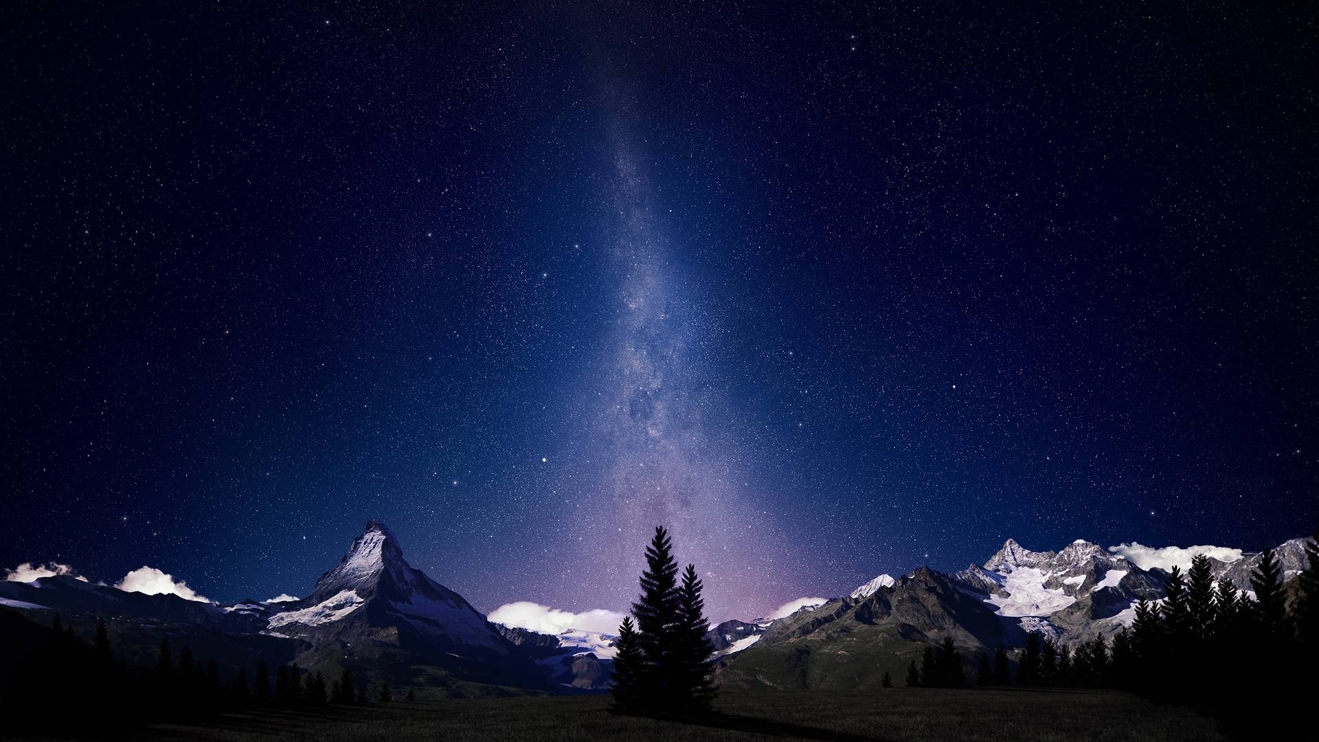 1920x1080 Alpine Night Sky wallpaper 217244, Desktop