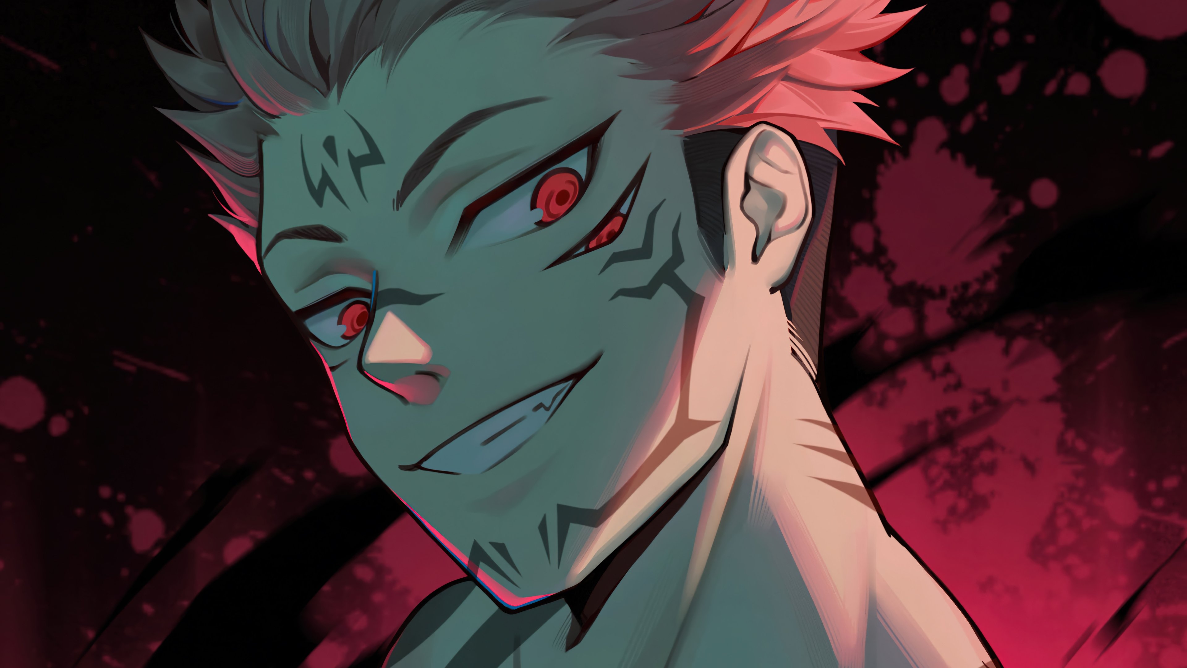 3840x2160 Sukuna Yuji Itadori from Jujutsu Kaisen Anime Wallpaper 4k Ultra HD, Desktop