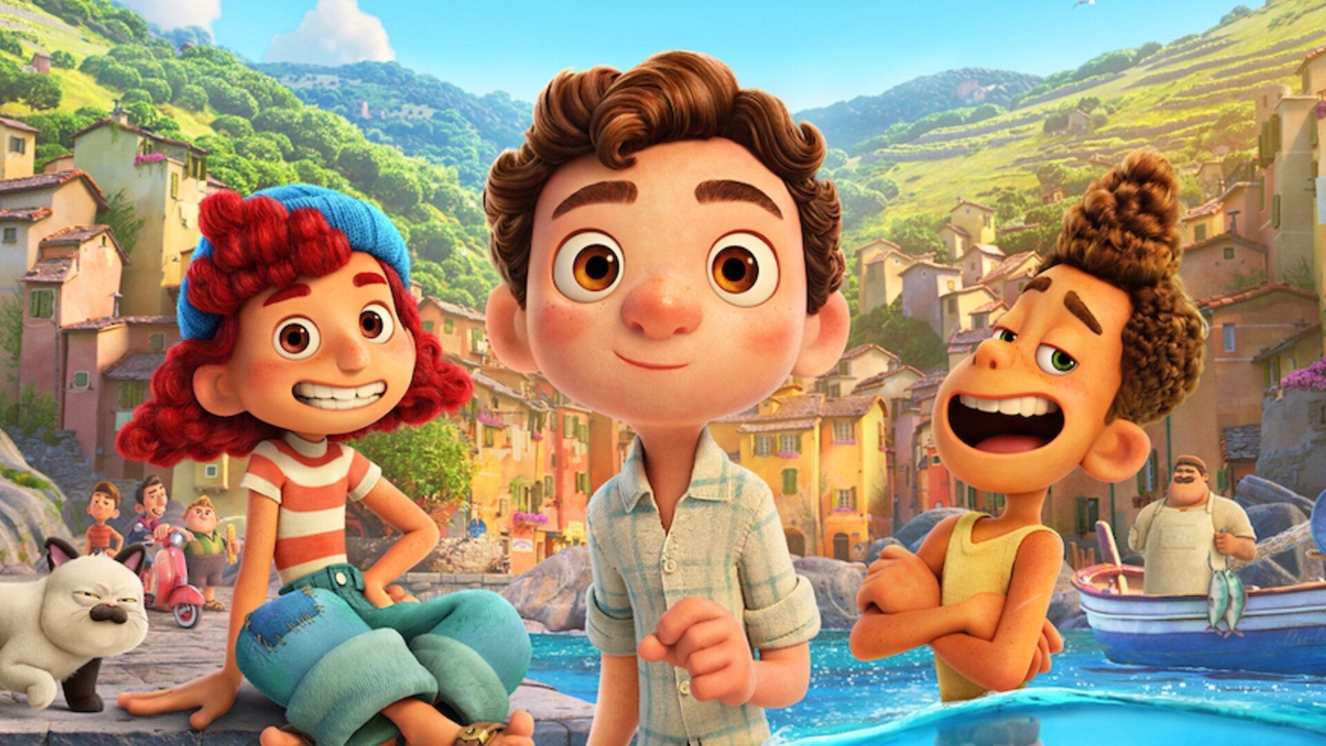 1920x1080 Delightful Full for Pixar's Fun New Adventure Film LUCA, Desktop