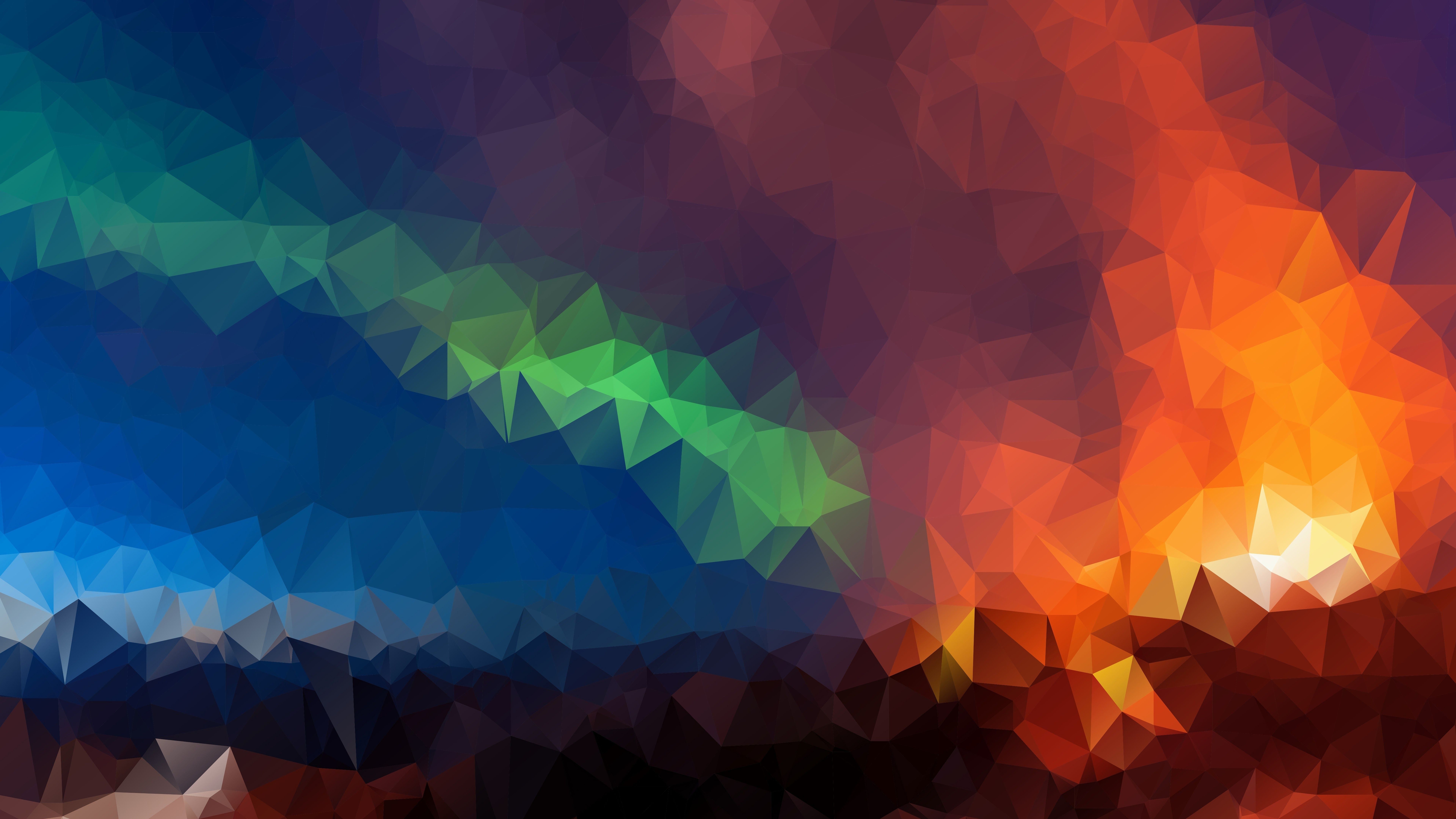 7680x4320 Abstract Colorful Polygon 8K Wallpaper, Desktop