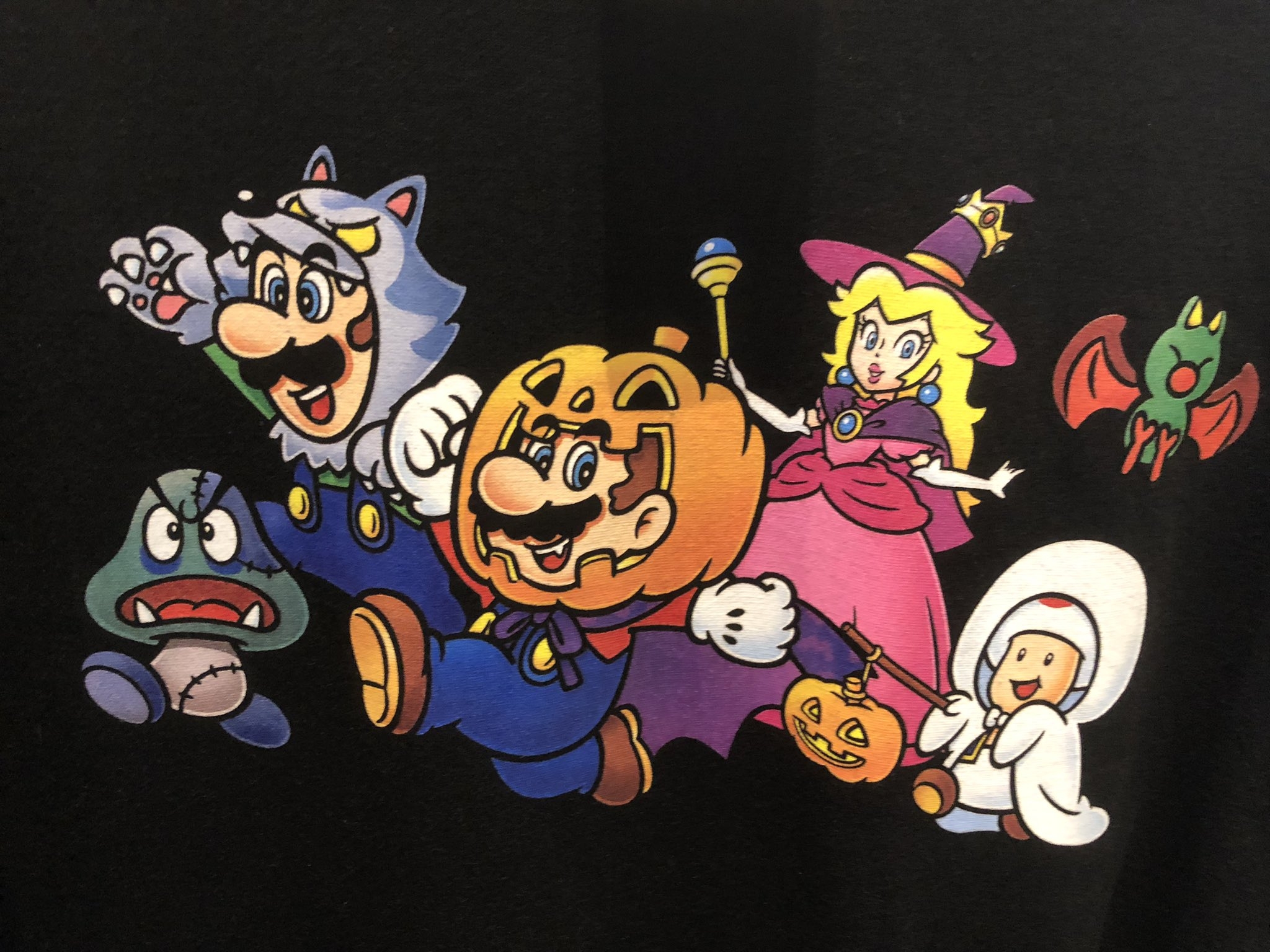 2050x1540 VideoGameArt&Tidbits Super Mario Nintendo NY exclusive Halloween shirt, Desktop