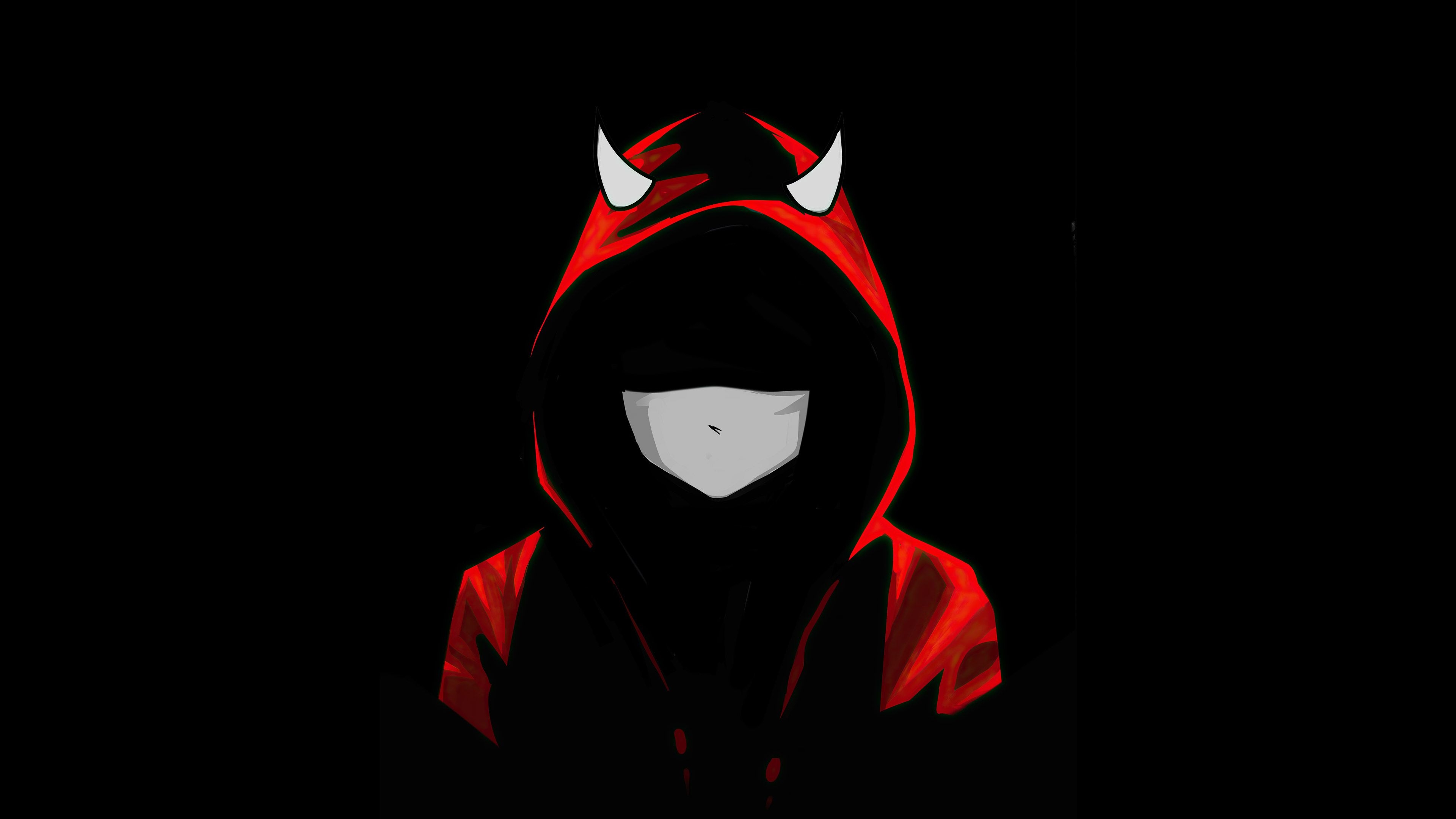 3840x2160 Devil Boy Minimal Mask 4k, HD Artist, 4k Wallpaper, Image, Background, Photo and Picture, Desktop