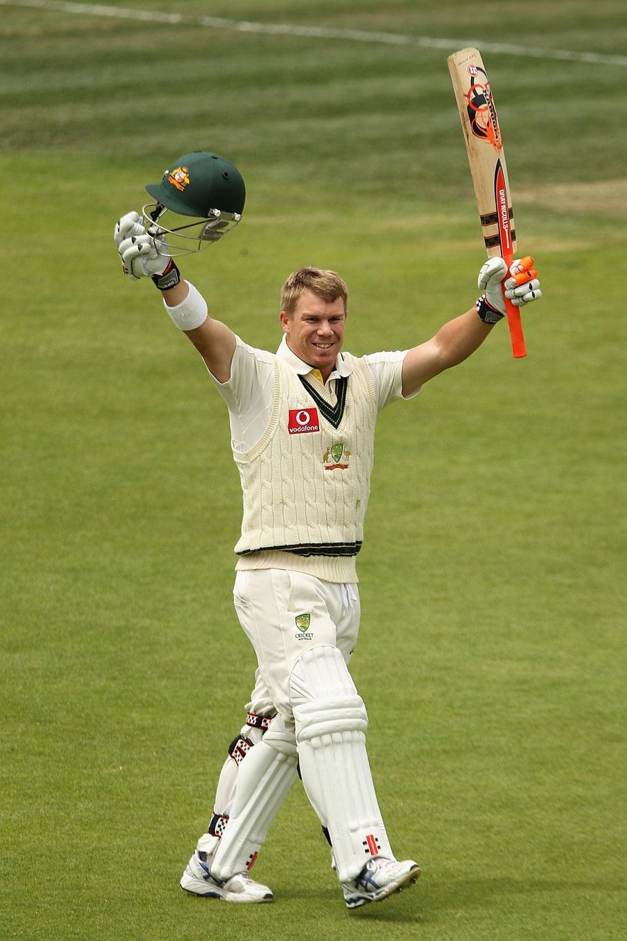 900x1350 David Warner celebrates his maiden Test ton. Photo. Australia v, Phone