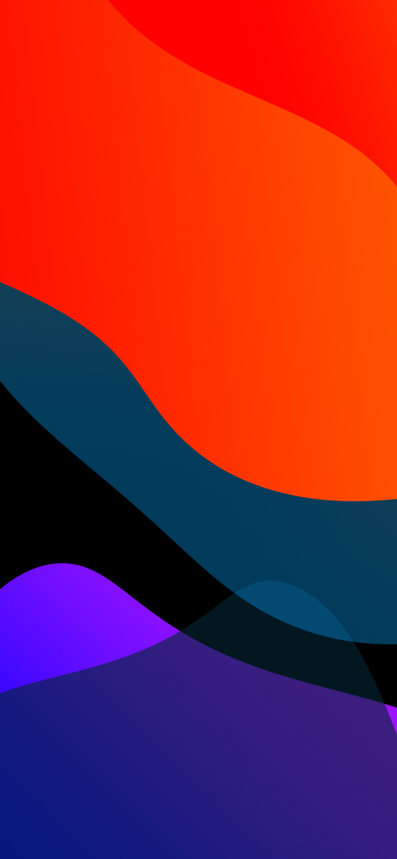 1290x2780 iOS 13 Wallpaper 4K, Stock, Multicolor, Black background, iPad, HD, Gradients, Phone