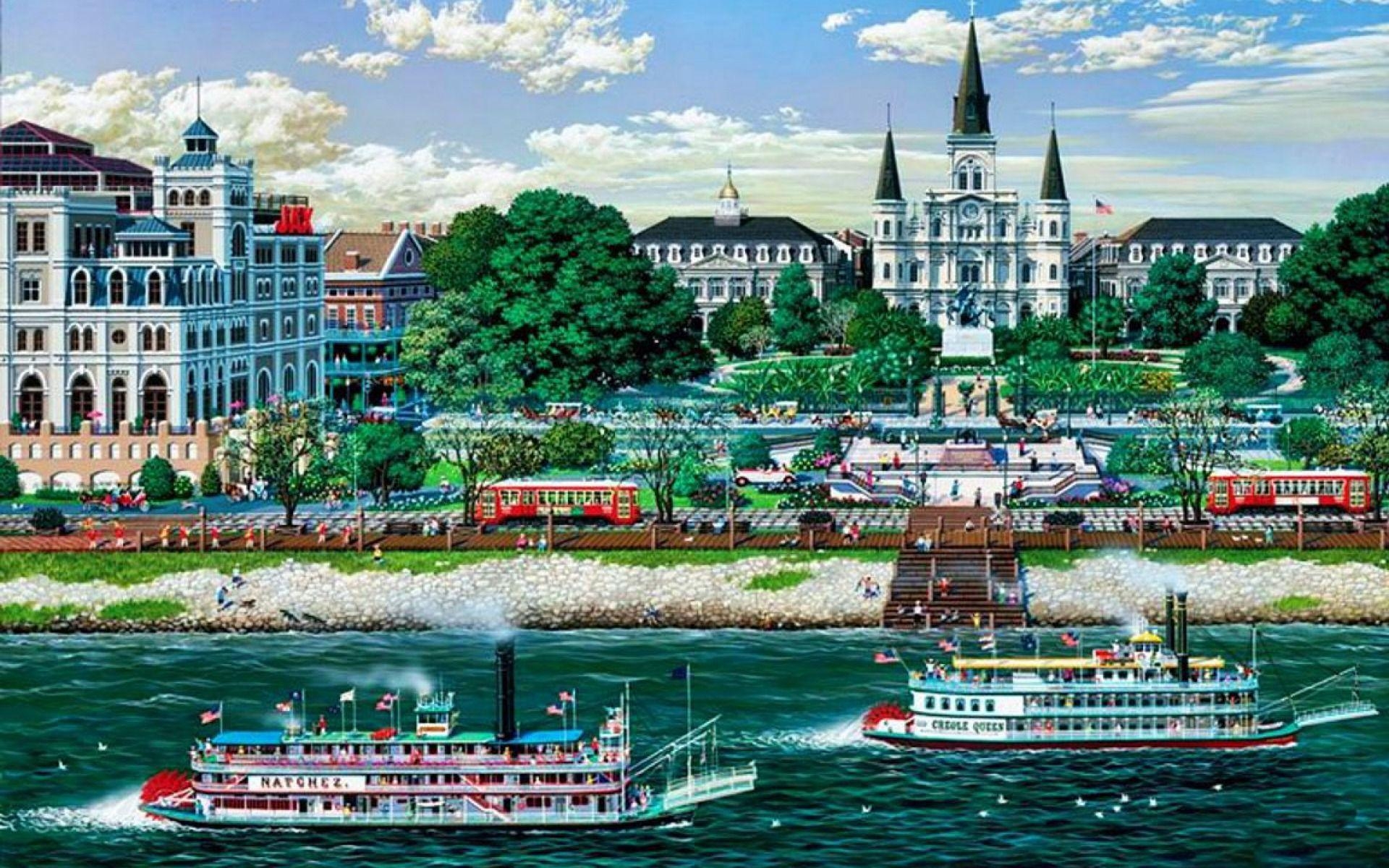 1920x1200 Jackson Square New Orleans wallpaper. Jackson Square New Orleans, Desktop