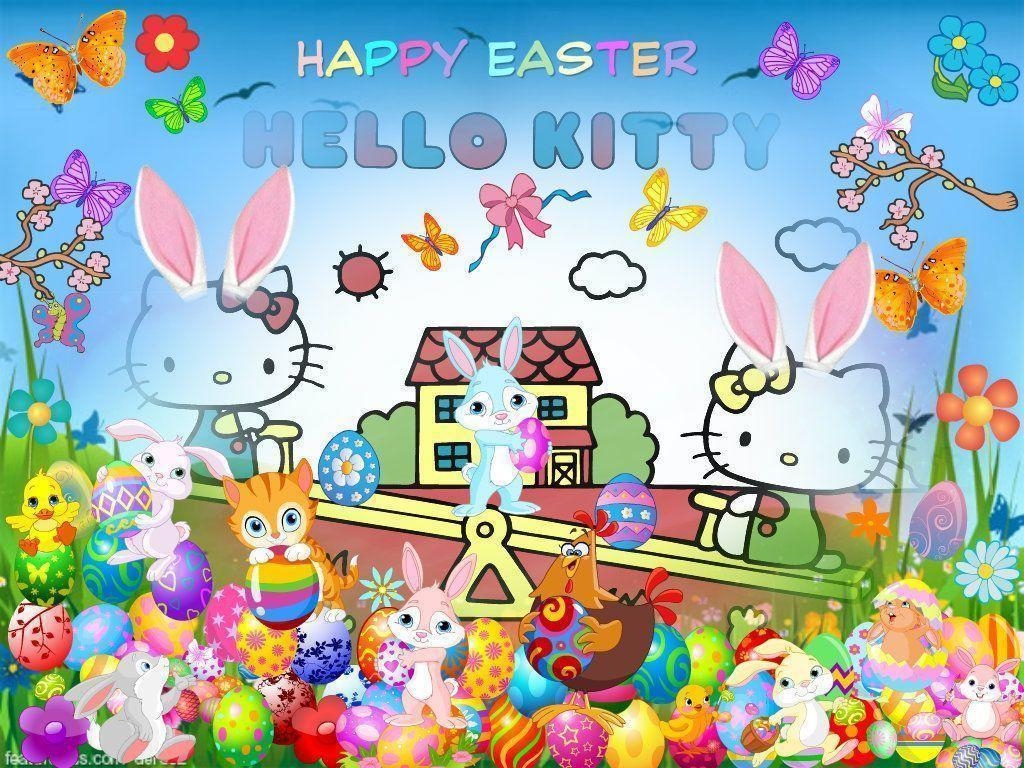 1030x770 Hello Kitty Easter Wallpaper Free Hello Kitty Easter Background, Desktop