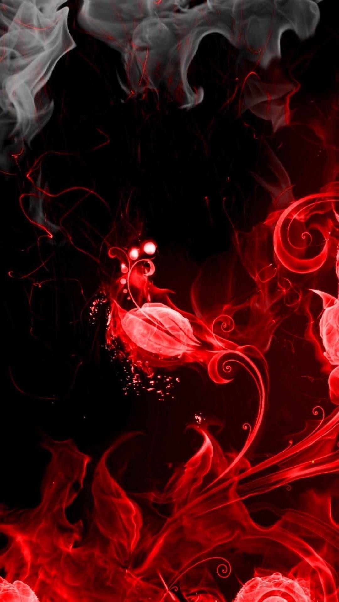 1080x1920 Red Black Smoke Wallpaper Free Red Black Smoke Background, Phone