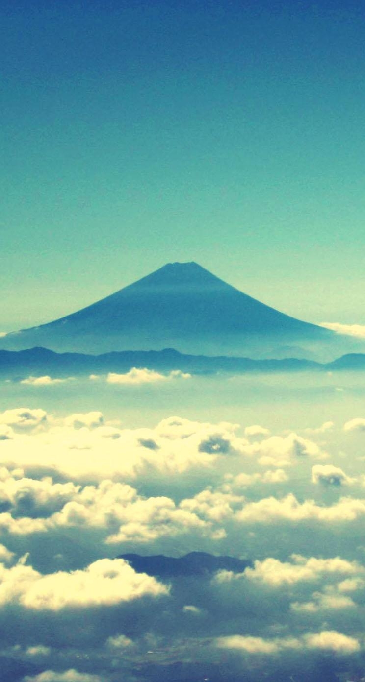 750x1400 Mount Fuji iPhone Wallpaper, Phone