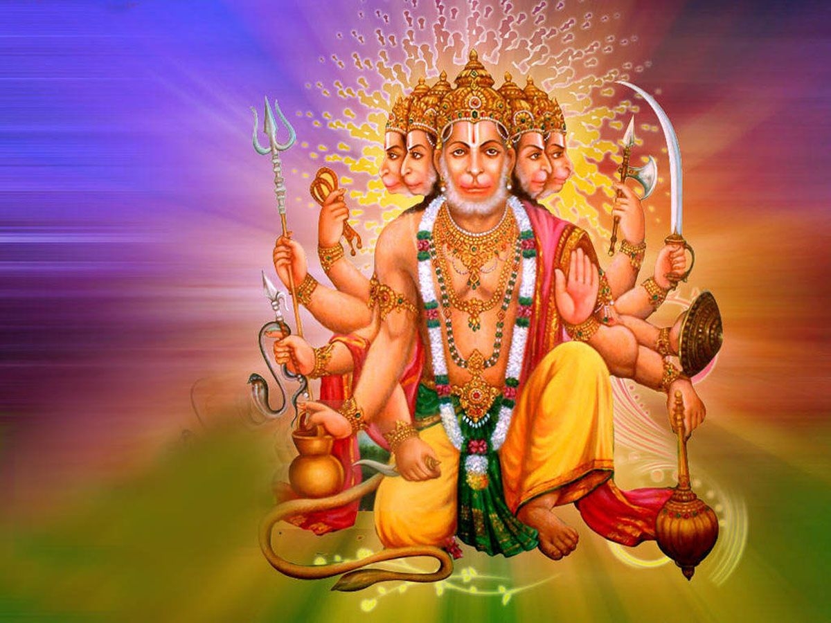 1200x900 Panchmukhi Hanuman Wallpaper, Desktop