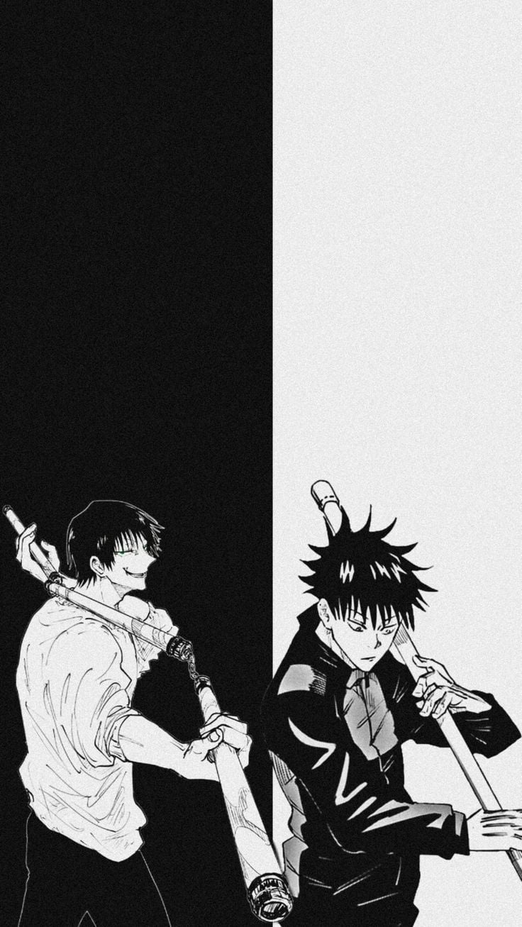 740x1310 Fushiguro toji and fushiguro Megumi. Anime wallpaper iphone, Anime monochrome, Anime character design, Phone