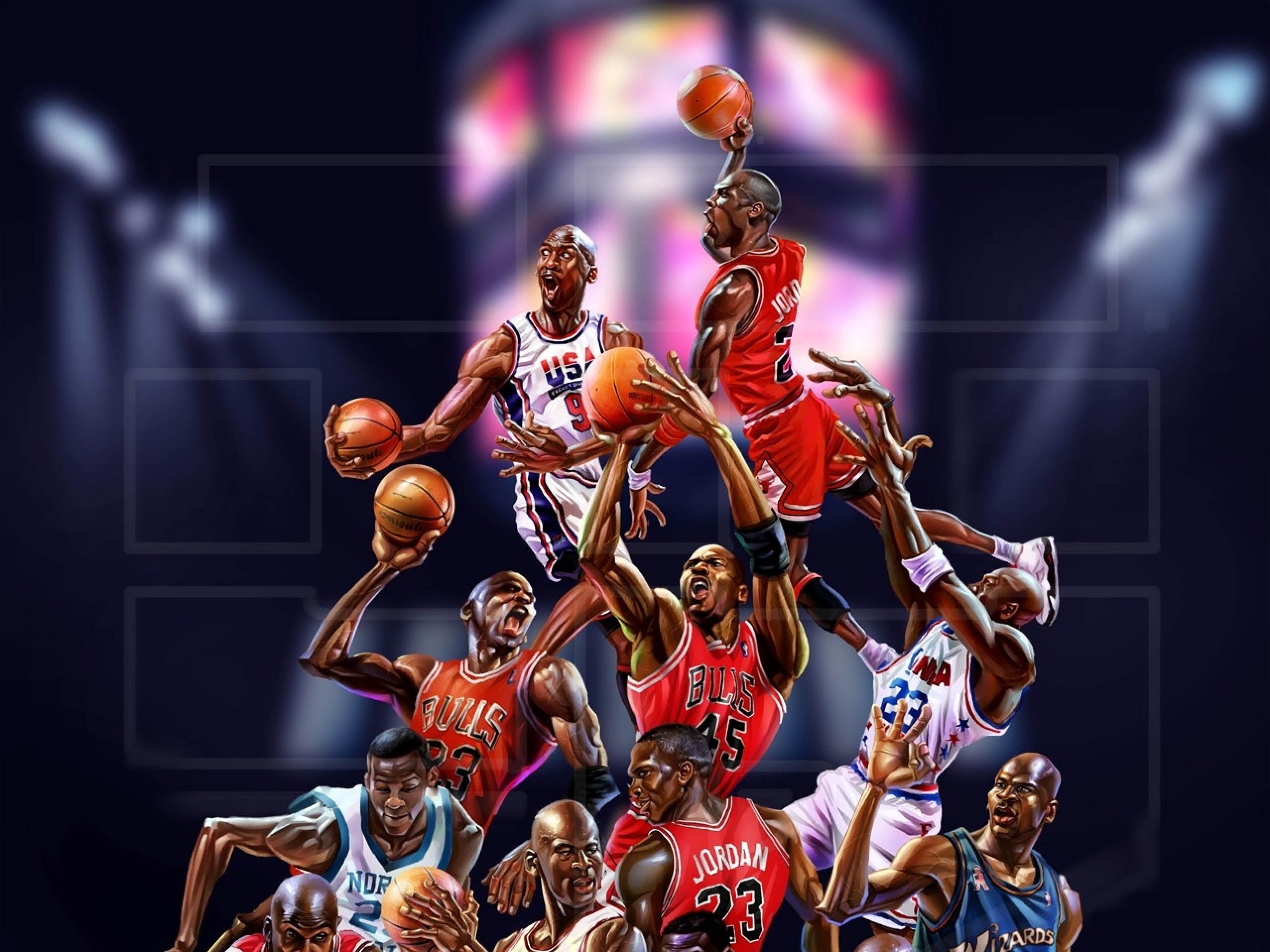 2560x1920 Michael Jordan Art, HD Sports, 4k Wallpaper, Image, Background, Desktop