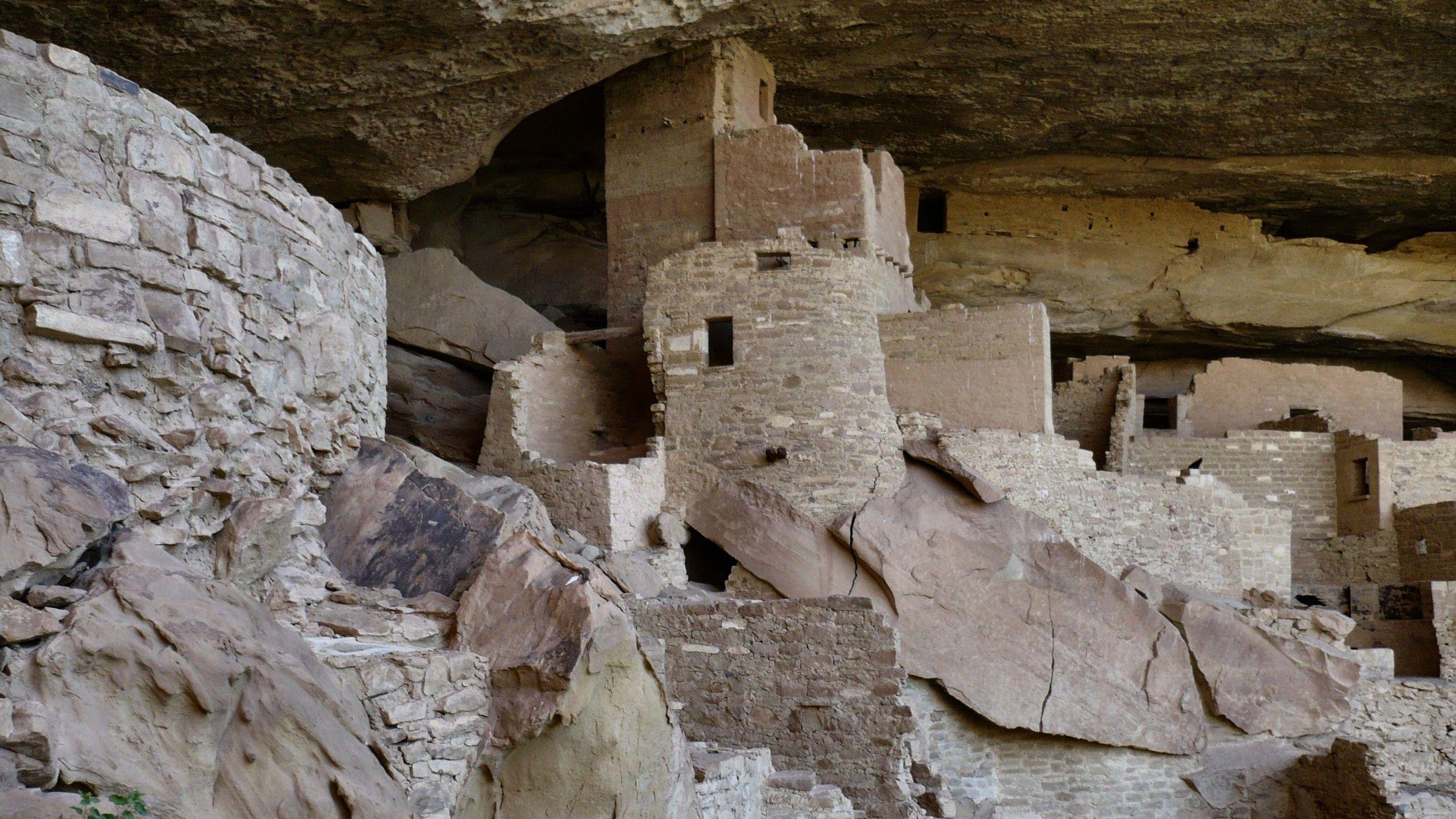 2560x1440 Ancient: Cliff Palace Mesa Verde Wide Sceen Photography USA Native, Desktop
