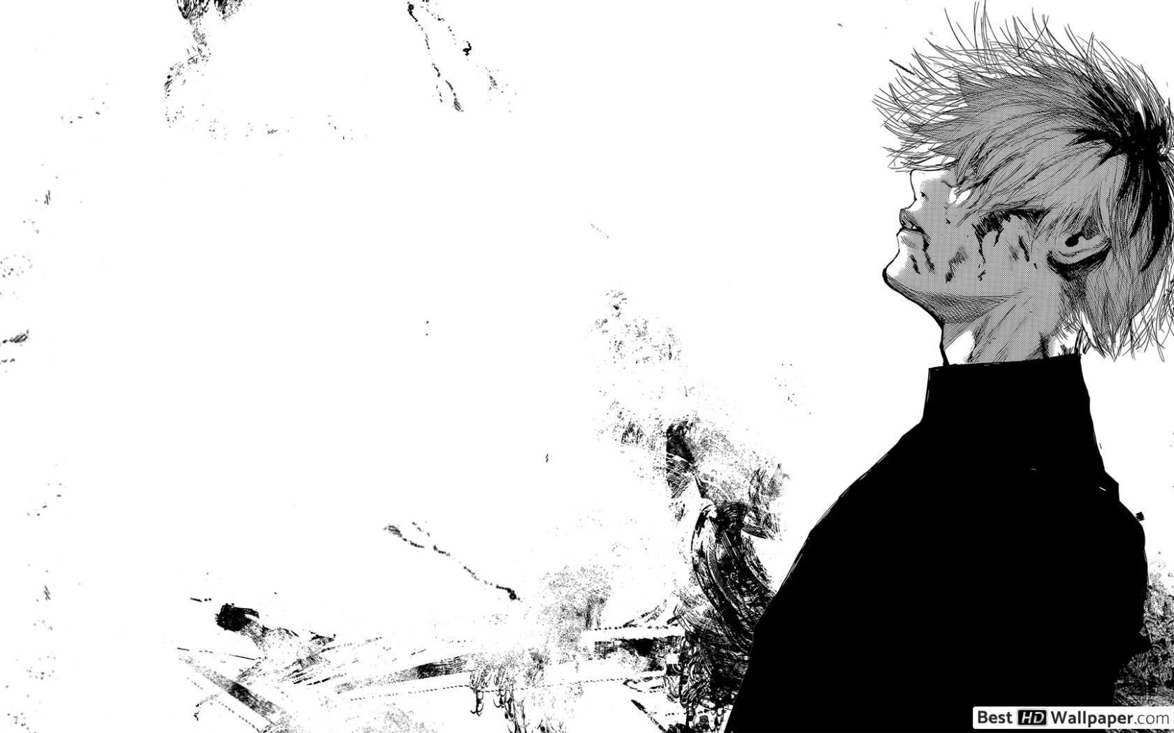 1680x1050 Tokyo Ghoul Black and White Wallpaper Free Tokyo Ghoul Black and White Background, Desktop