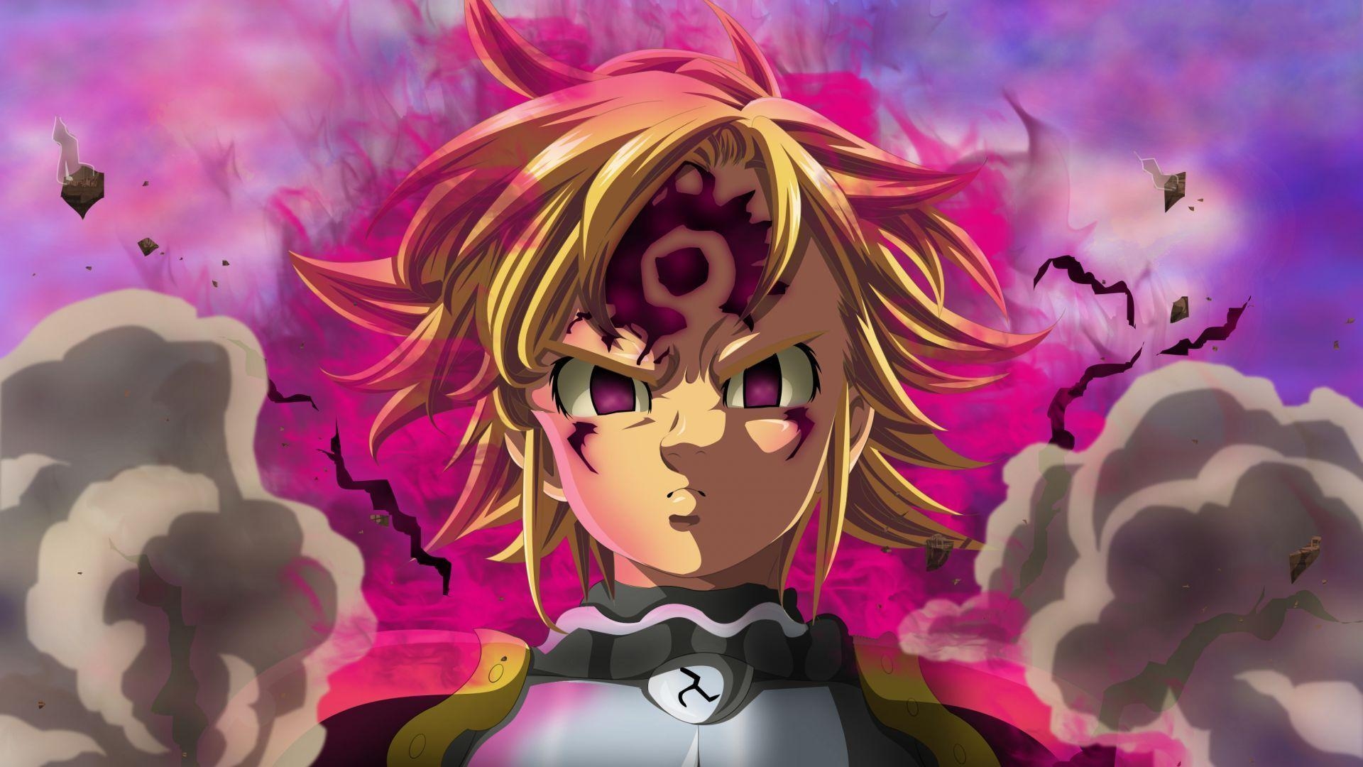 1920x1080 Download wallpaper of Meliodas, Seven Deadly Sins, Anime,. Available in HD, 4K resolutions for desktop &. Seven deadly sins anime, Anime, Anime wallpaper, Desktop