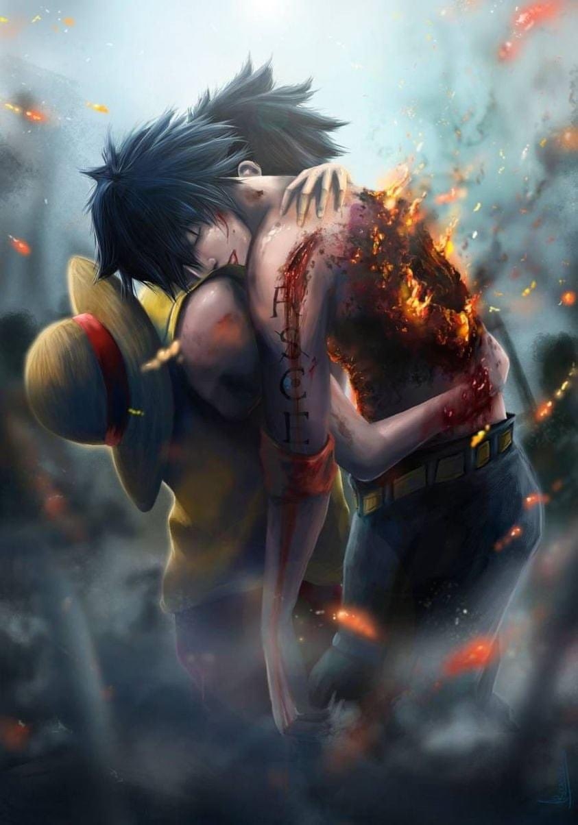 850x1210 Weeaboo_xx make me cry #onepiece #luffy #ace, Phone