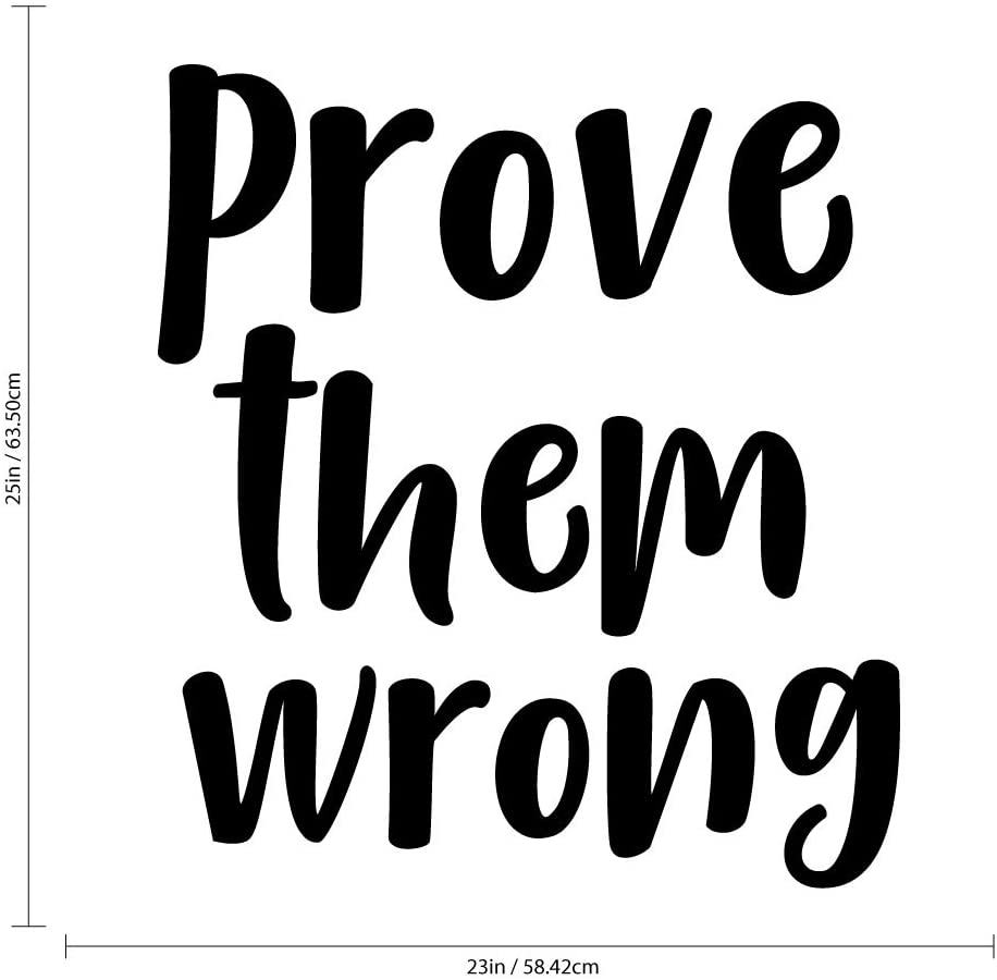 920x900 Wall Art Vinyl Decal Them Wrong Quotes x 23 Room Bedroom Work Office Decor Motivational Sayings Sticker Decals: Home & Kitchen, Desktop