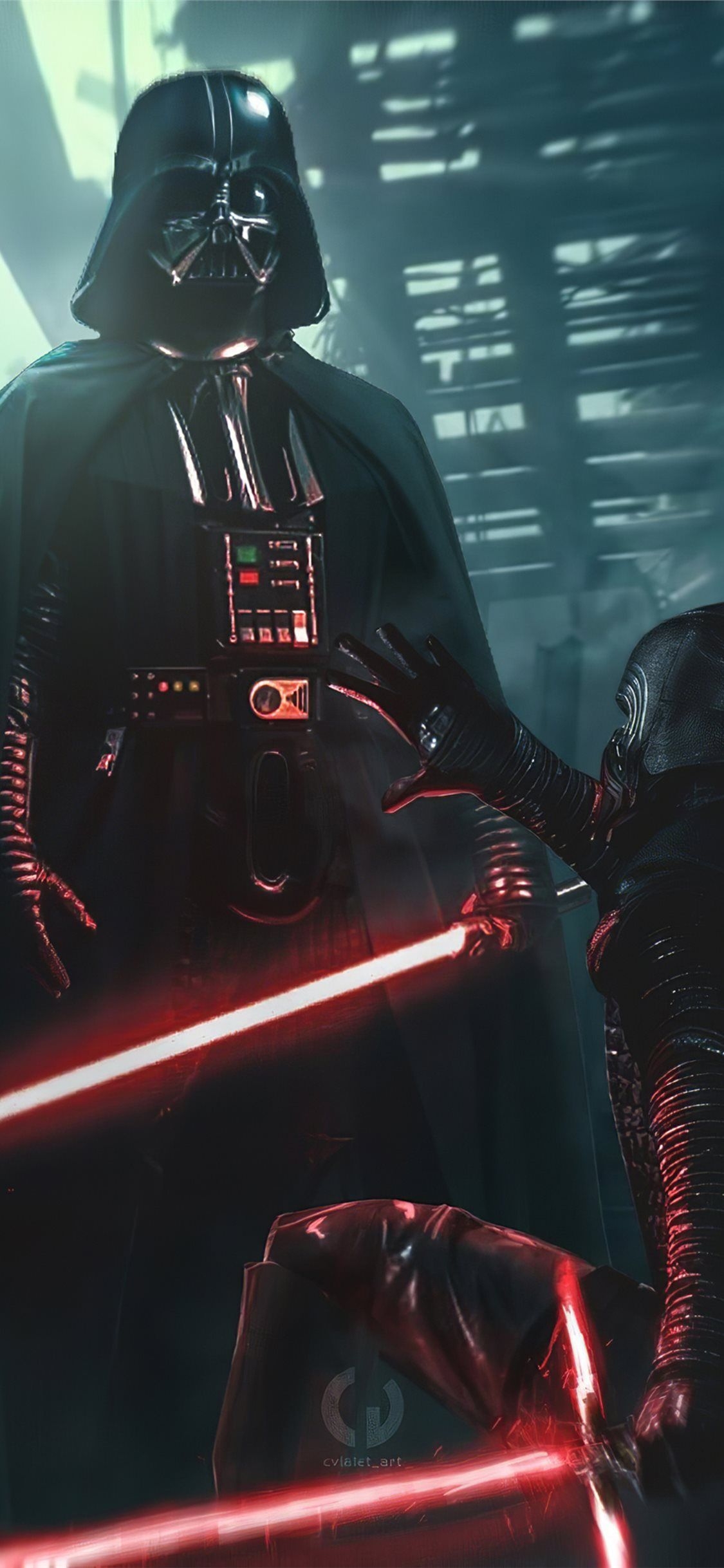 1130x2440 darth vader mask iPhone X Wallpaper Free Download, Phone