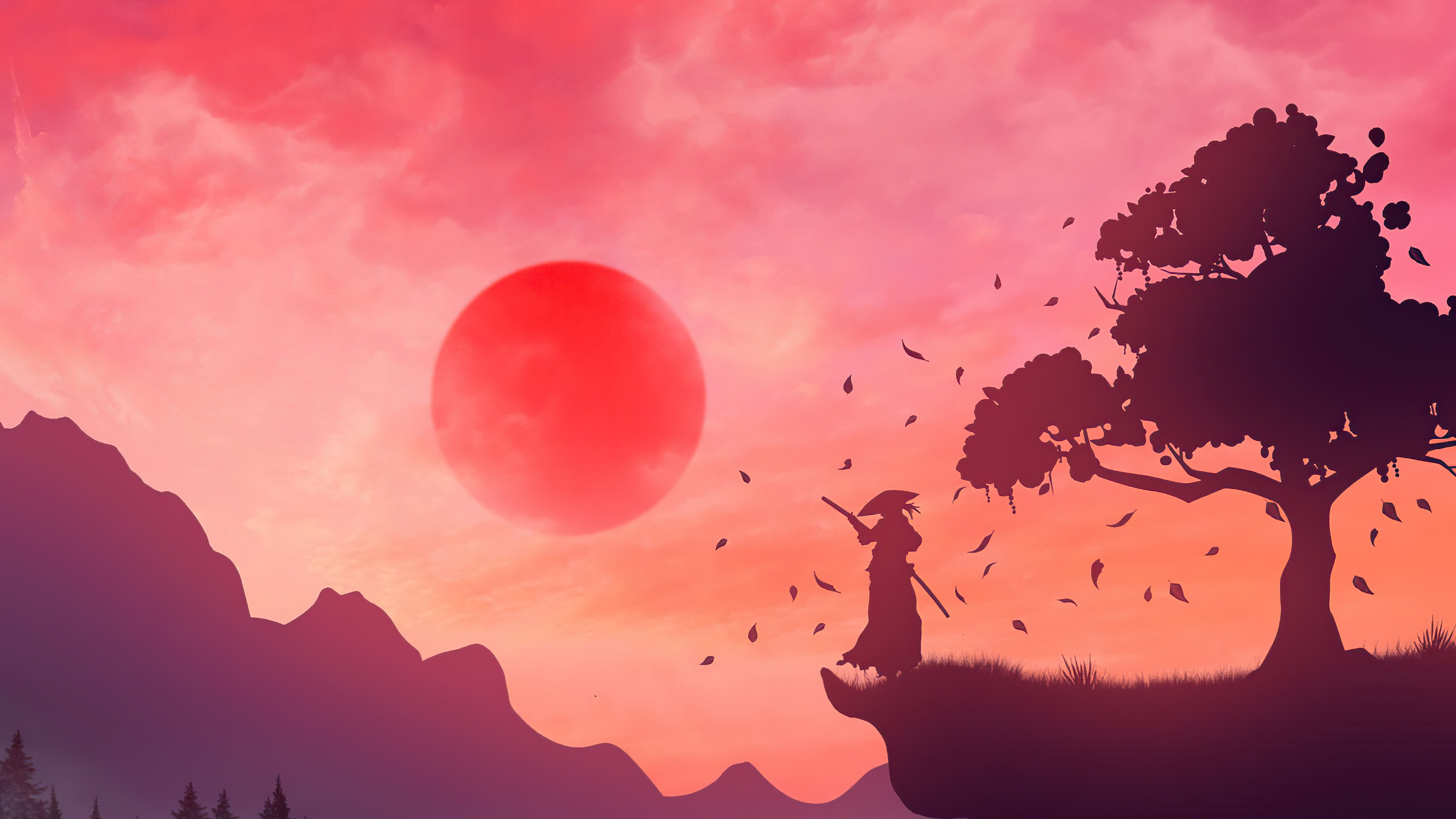 5120x2880 The Last Samurai Minimal 5k, HD Artist, 4k Wallpaper, Image, Background, Photo and Picture, Desktop