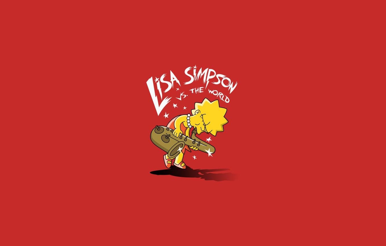 1340x850 Wallpaper The simpsons, Minimalism, Figure, Simpsons, Saxophone, Desktop