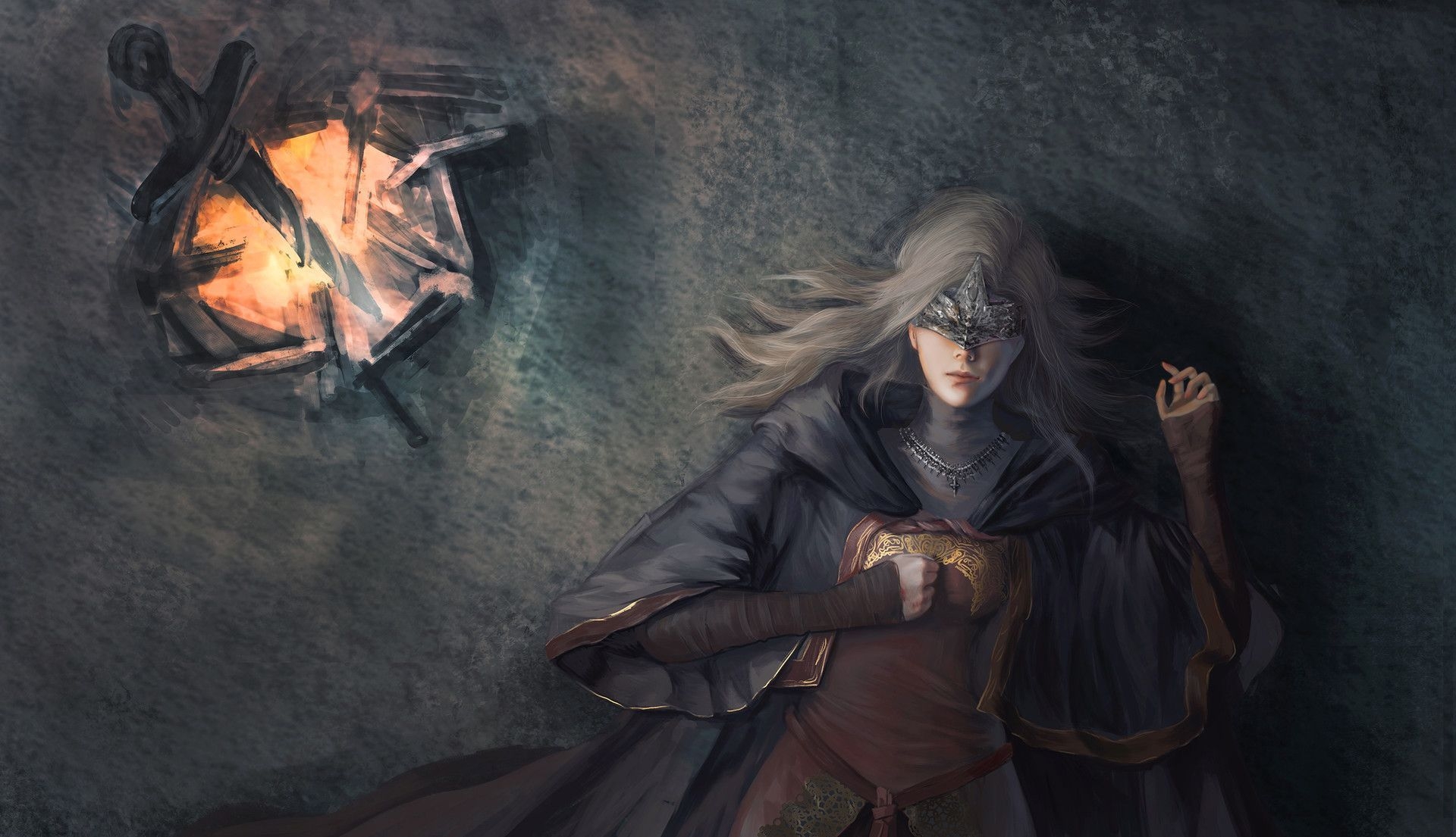 1920x1110 Fire Keeper, Adora Zhang. Dark souls art, Dark souls fire keeper, Dark souls, Desktop