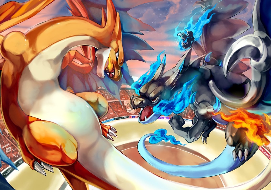 1140x800 Pokemon Charizard Woven Self Adhesive Removable Wallpaper Modern Mural, Desktop
