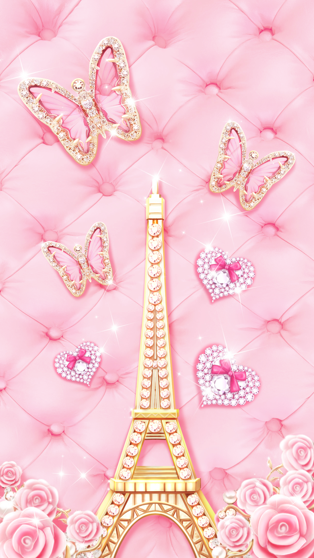 1080x1920 Cute Pink And White Image. Paris.com, Phone