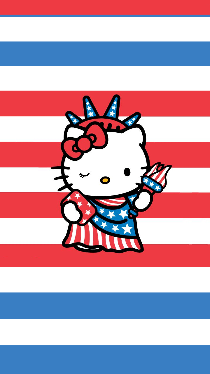 720x1280 Hello Kitty 4th of July Wallpaper, HD Hello Kitty 4th of July Background on WallpaperBat, Phone