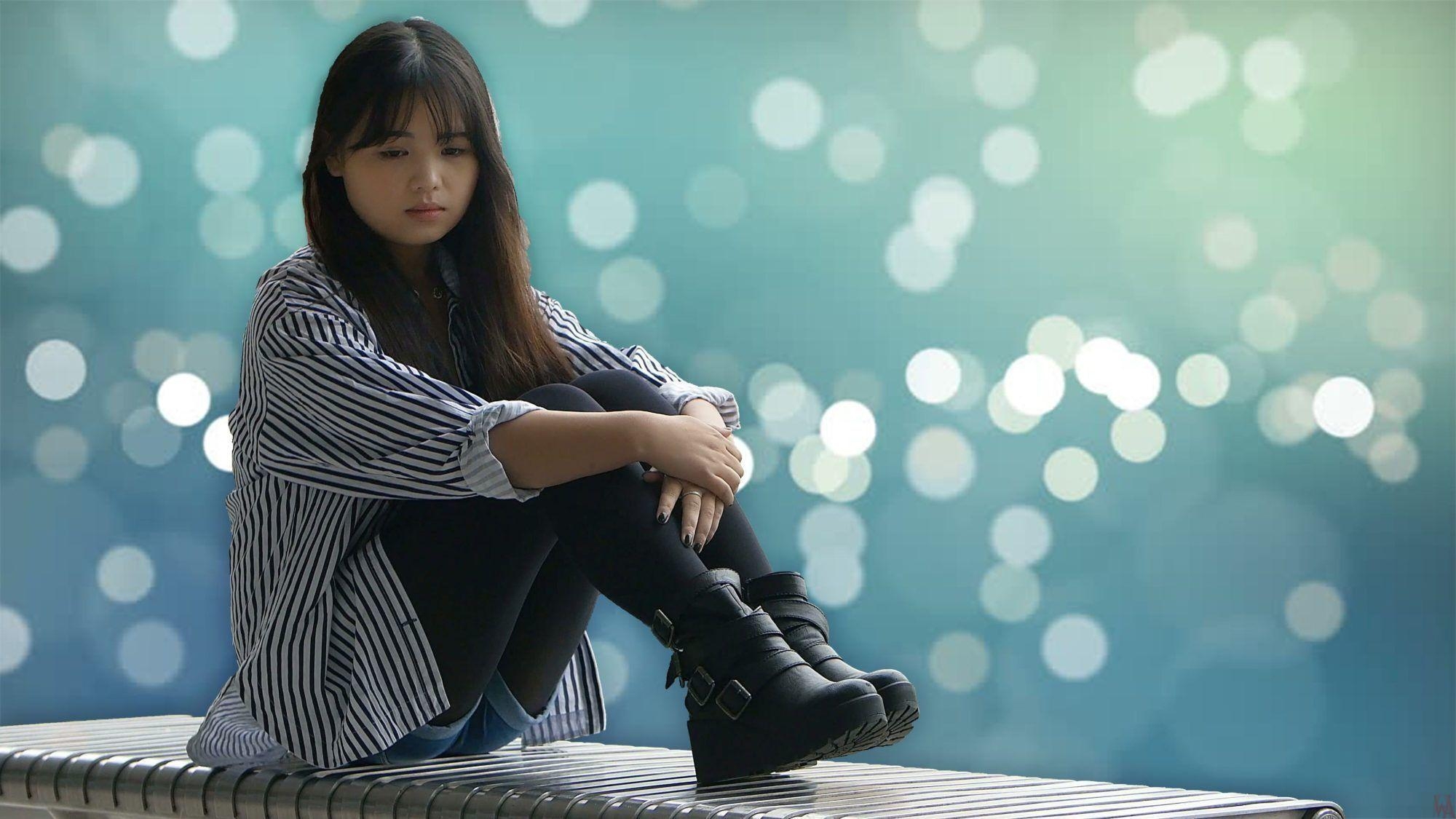 2000x1130 Sad Girl HD Wallpaper Free Sad Girl HD Background, Desktop