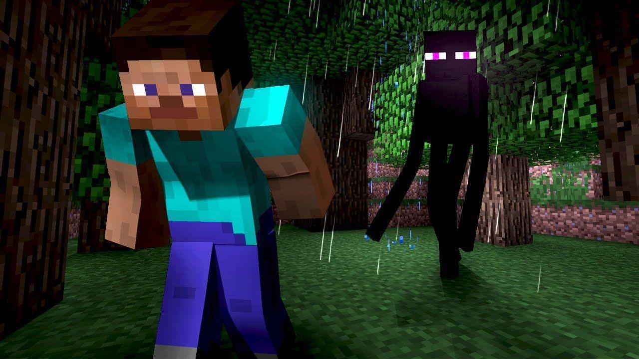 1280x720 ENDERMAN HUNTS STEVE! Short Film Movie, Desktop