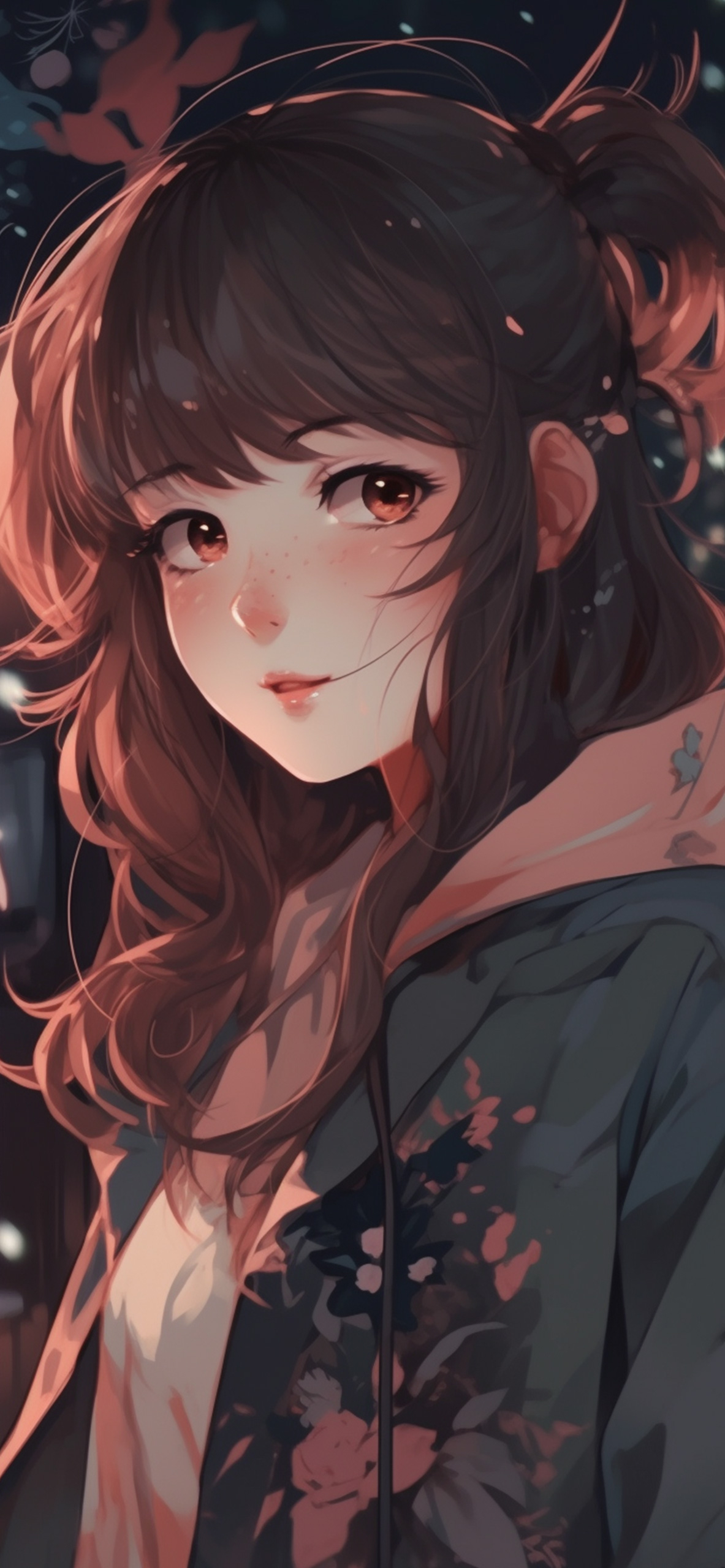 1190x2560 Pretty Anime Girl Art Wallpaper Girl Wallpaper for iPhone, Phone