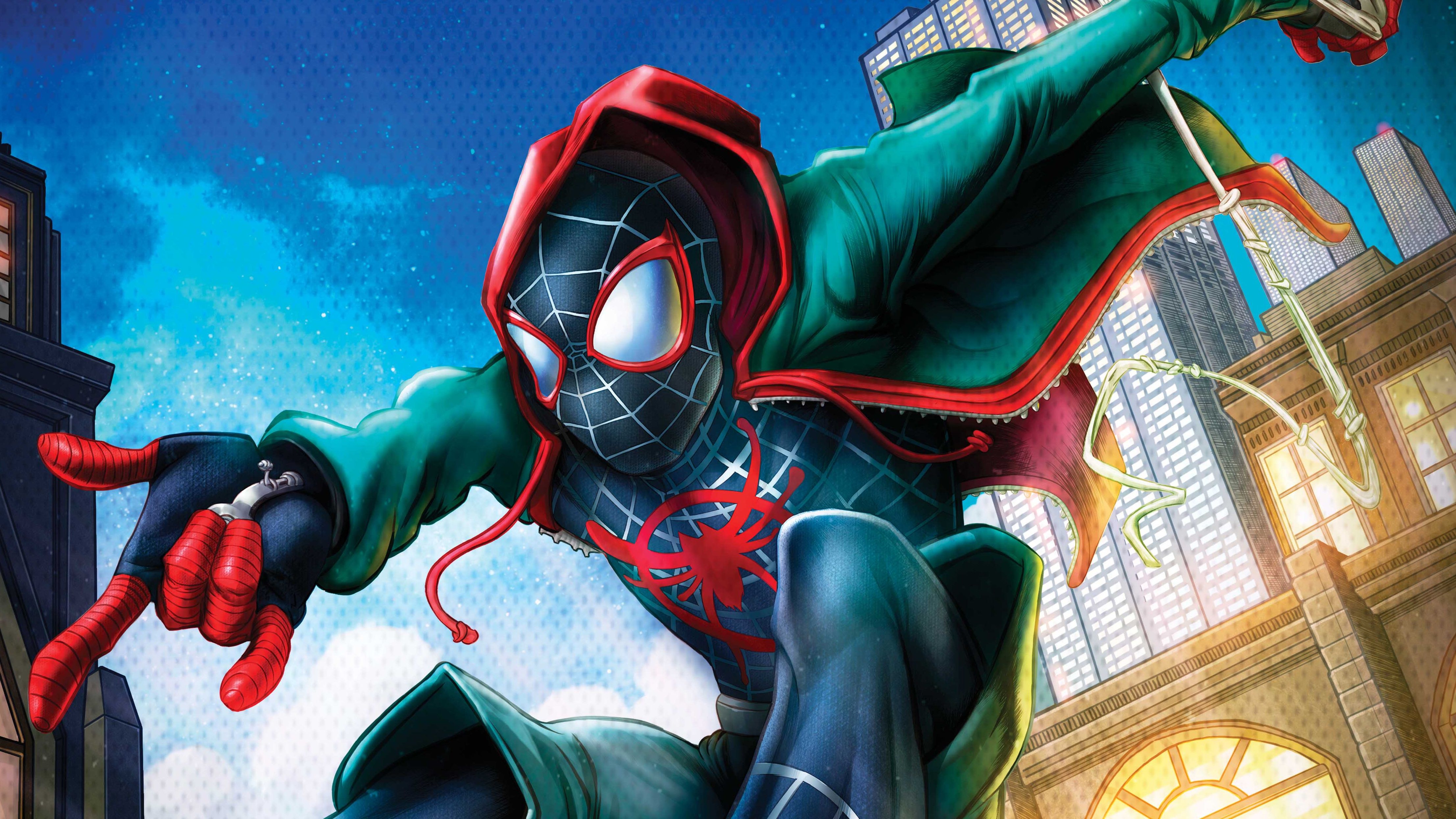 4430x2490 Wallpaper 4k Spiderman Miles Morales art Wallpaper, Desktop