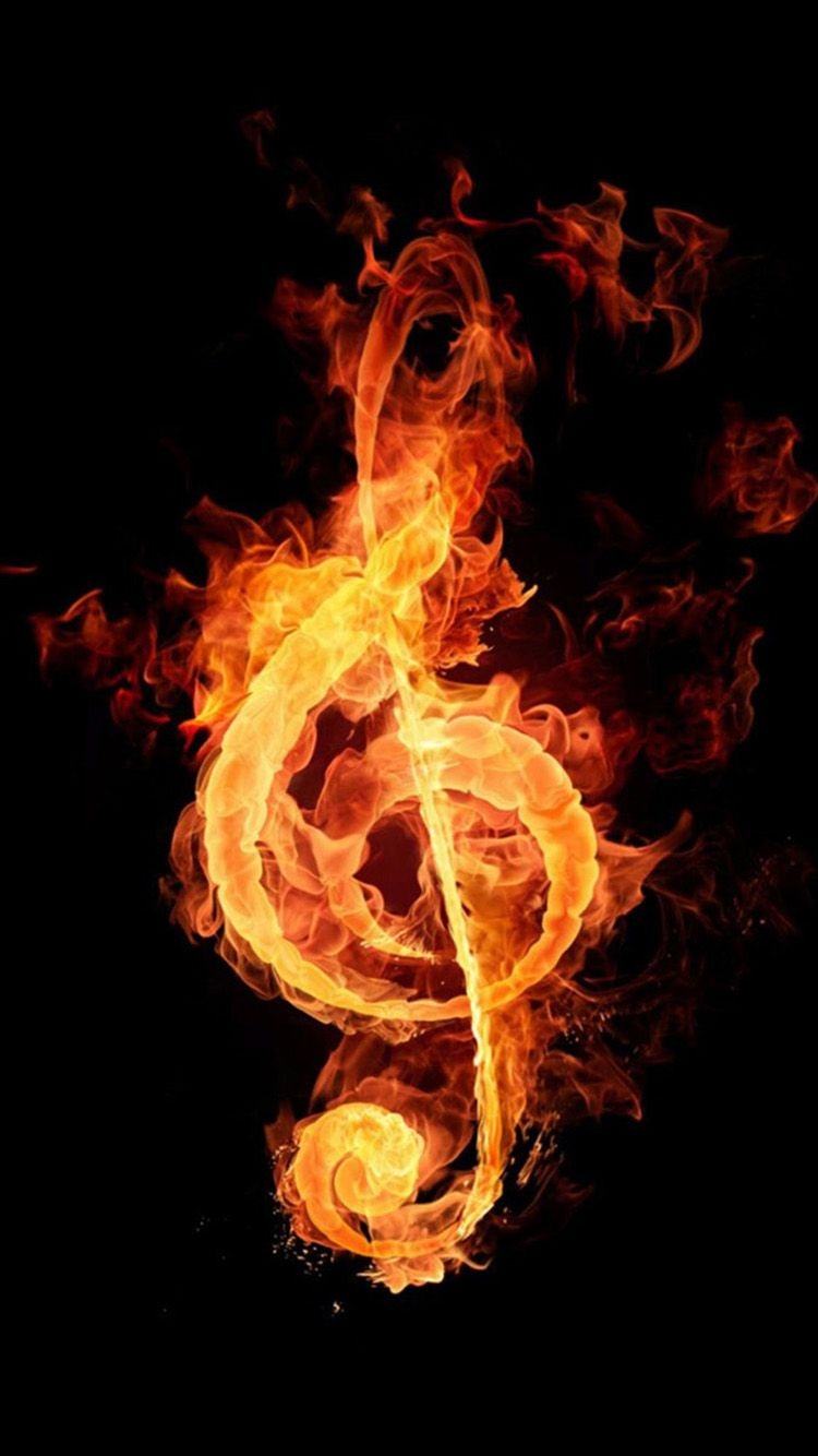 750x1340 Free download Fire music notation iPhone 6 Wallpaper HD iPhone 6, Phone