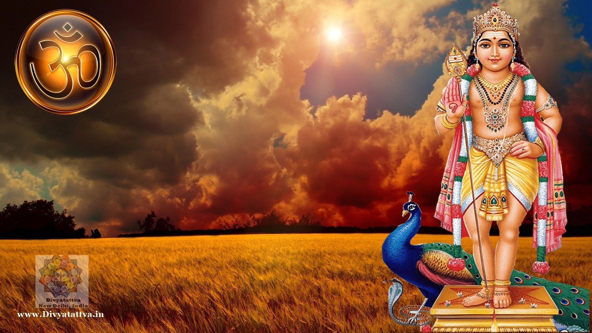 1920x1080 Hindu God Muruga Kartikeya Subrahmanya 4k HD Wallpaper to Decorate your Background, Desktop