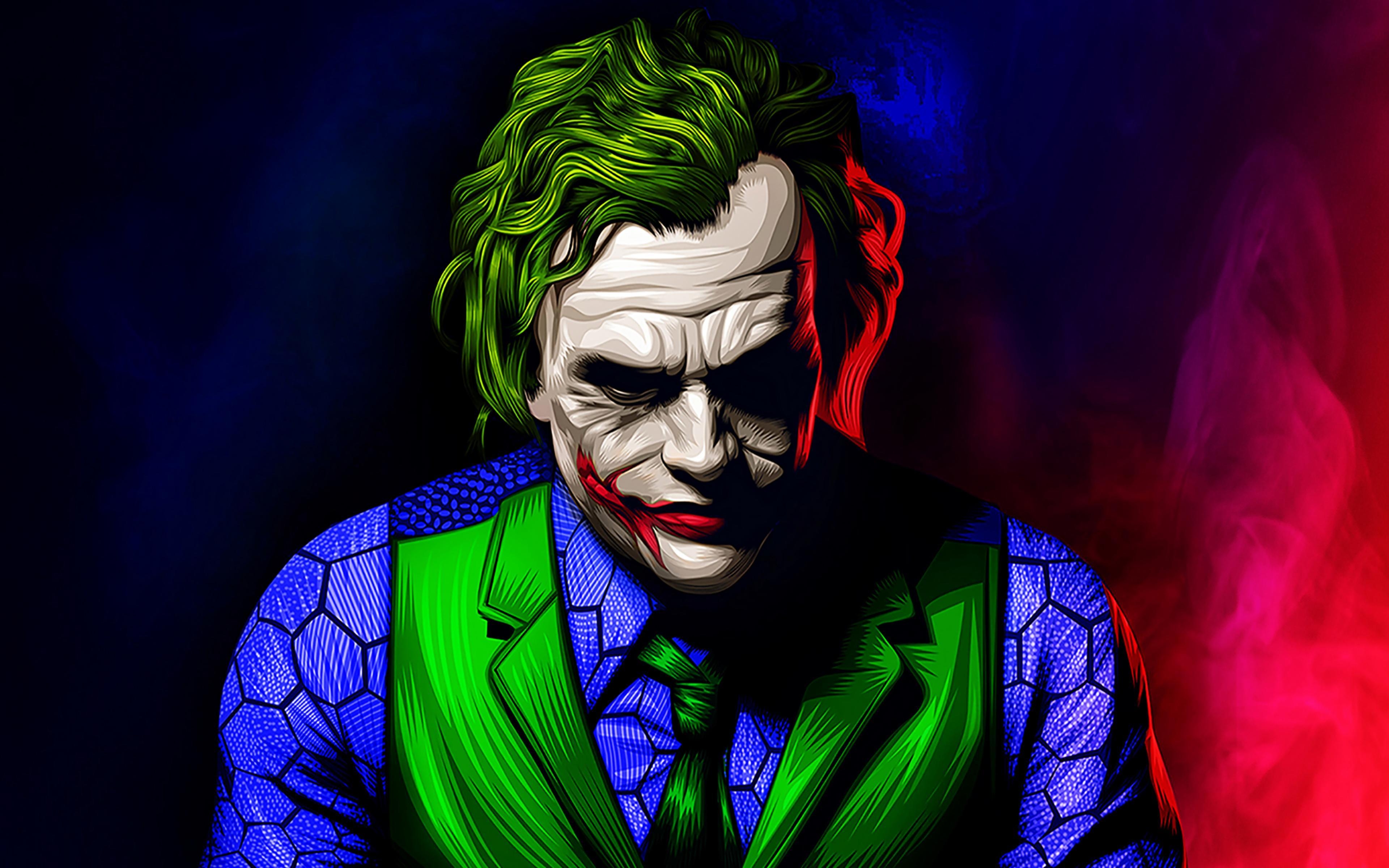 3840x2400 Joker Artwork Illustration Wallpaper 4k Ultra HD, Desktop