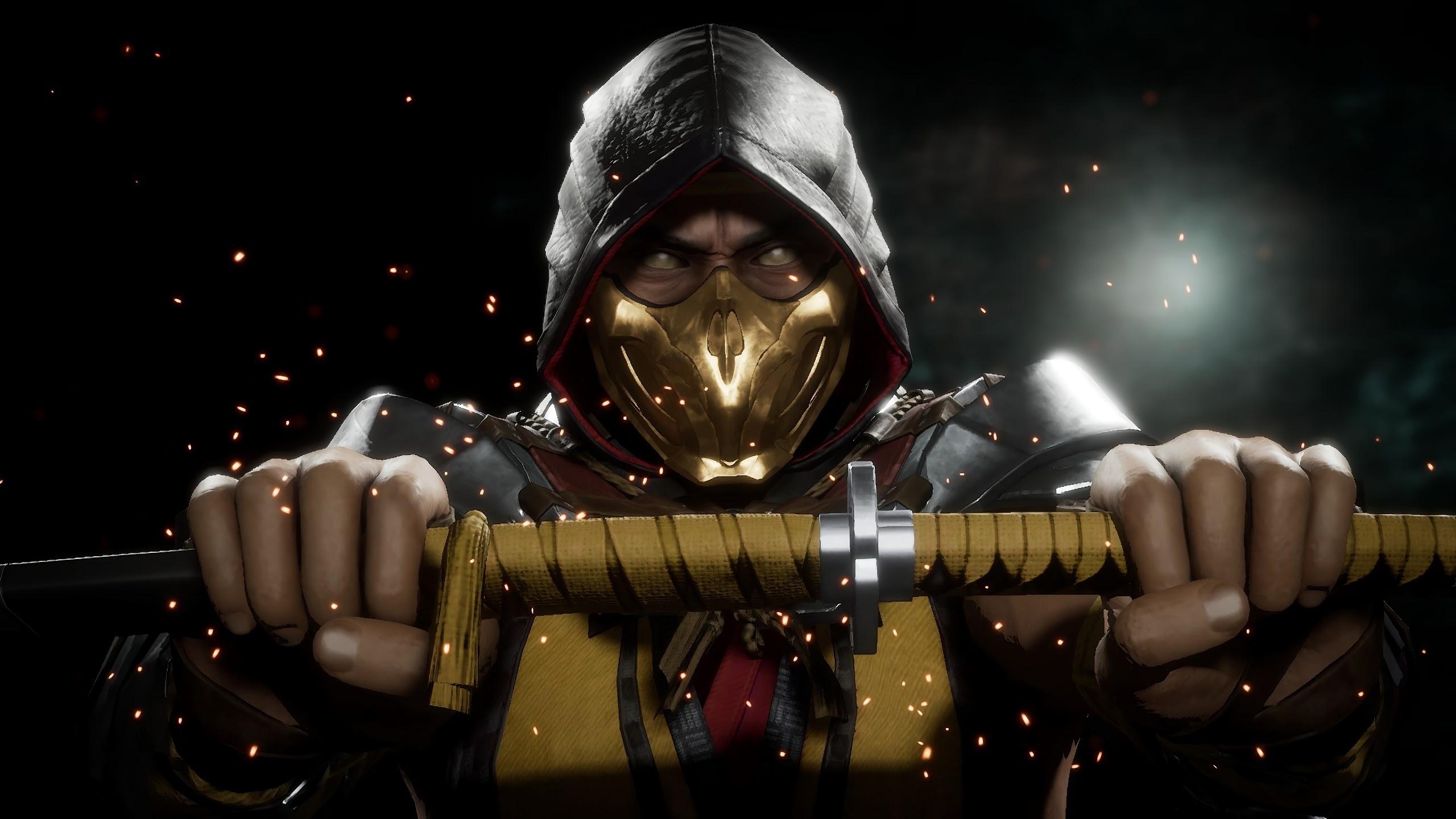 2560x1440 Scorpion Mortal Kombat 11 4K Wallpaper, Desktop