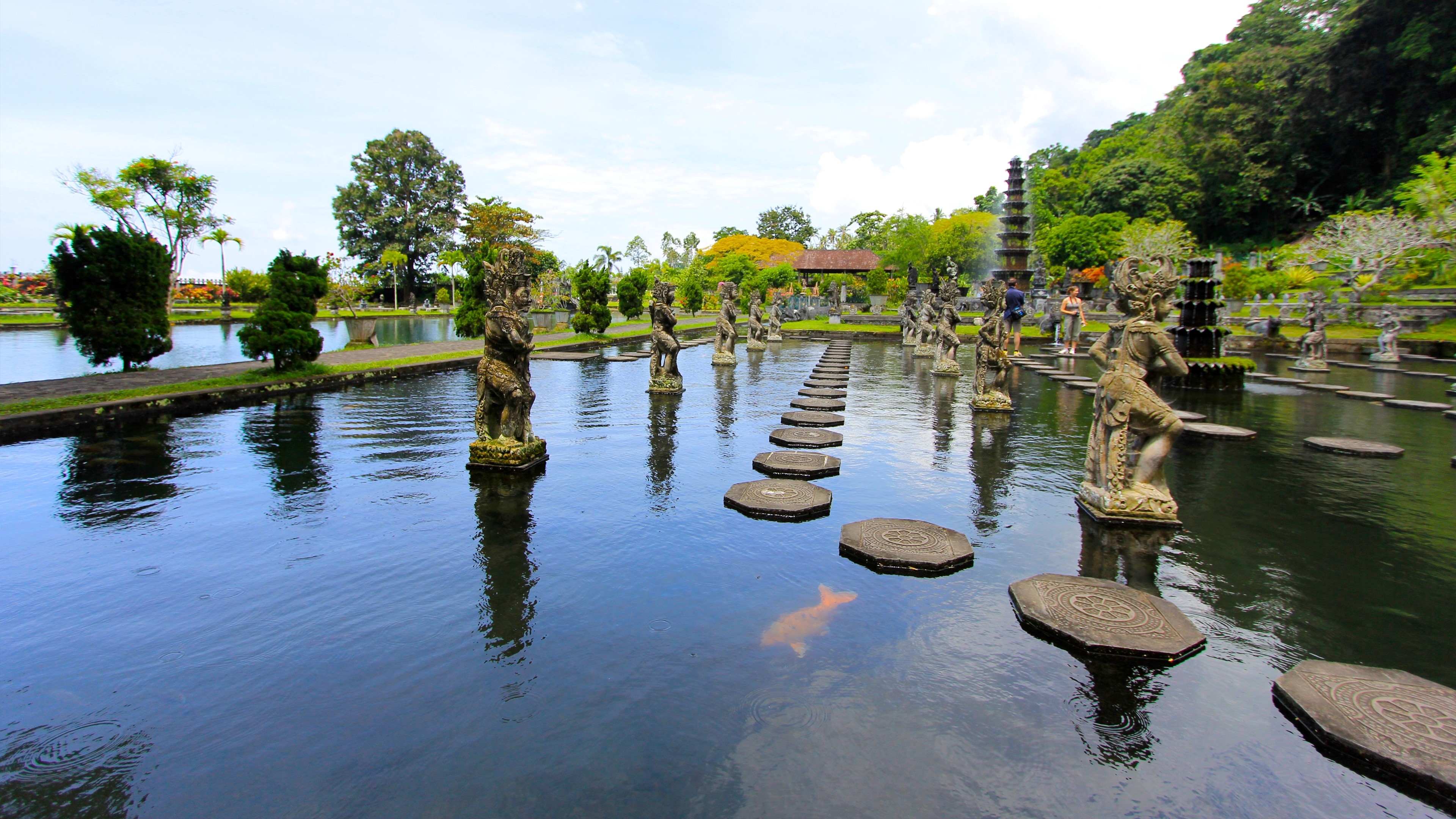 3840x2160 Tirta Gangga Tourist Place in Bali Indonesia 4K Wallpaper. HD, Desktop