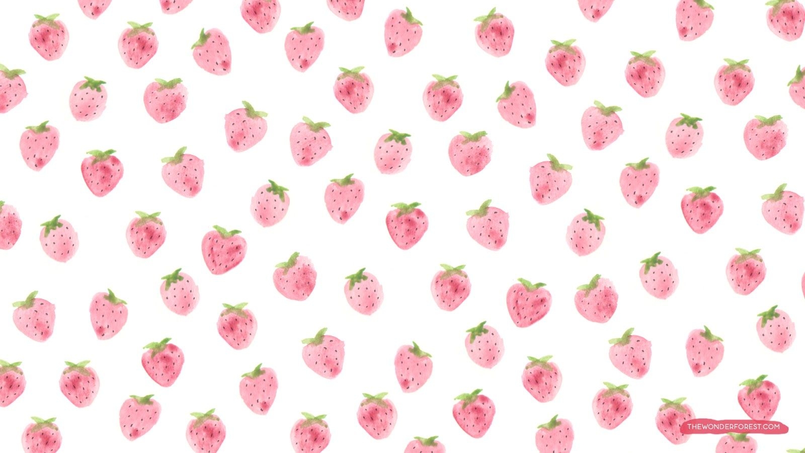 1600x900 Kawaii Strawberry Wallpaper, Desktop