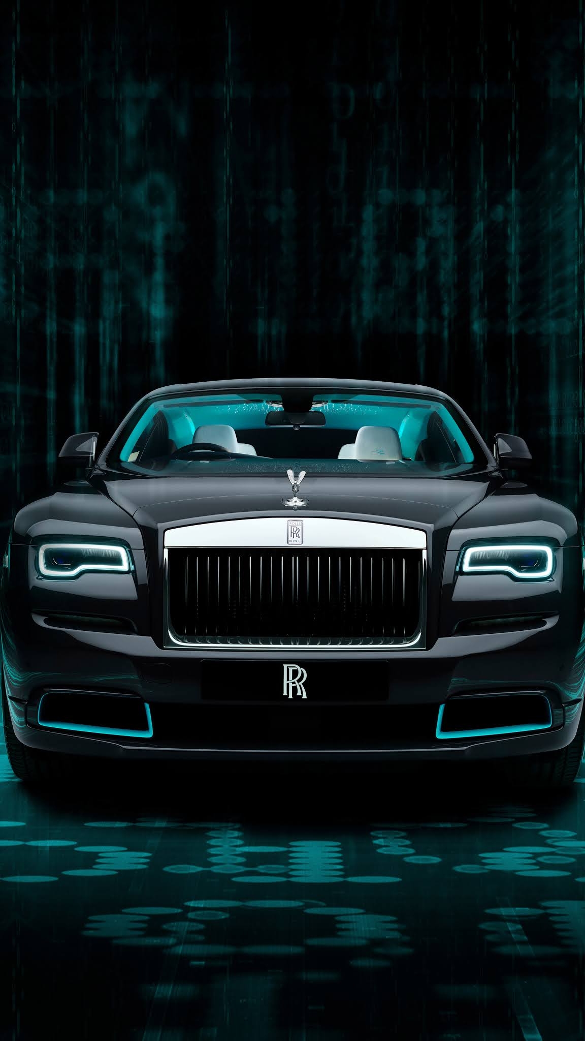 1160x2050 Car rolls royce wraith kryptos, Phone