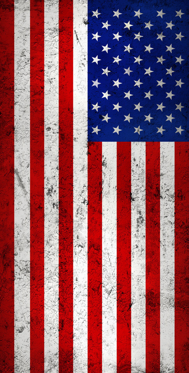 650x1280 Distressed American Flag Backdrop, Phone