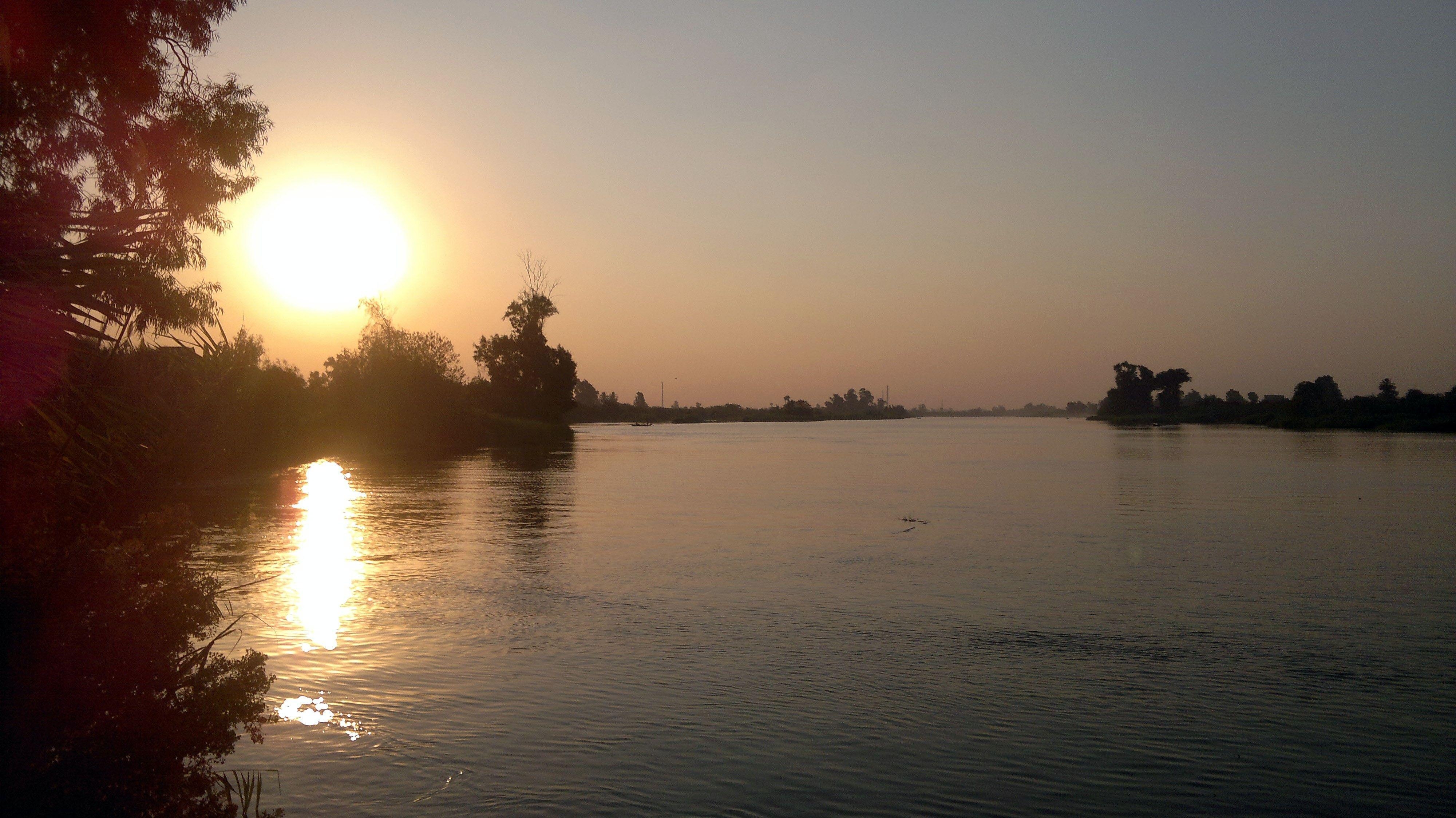 4000x2250 River: Nile River Sunset Egypt Plants Live Wallpaper Free Download, Desktop