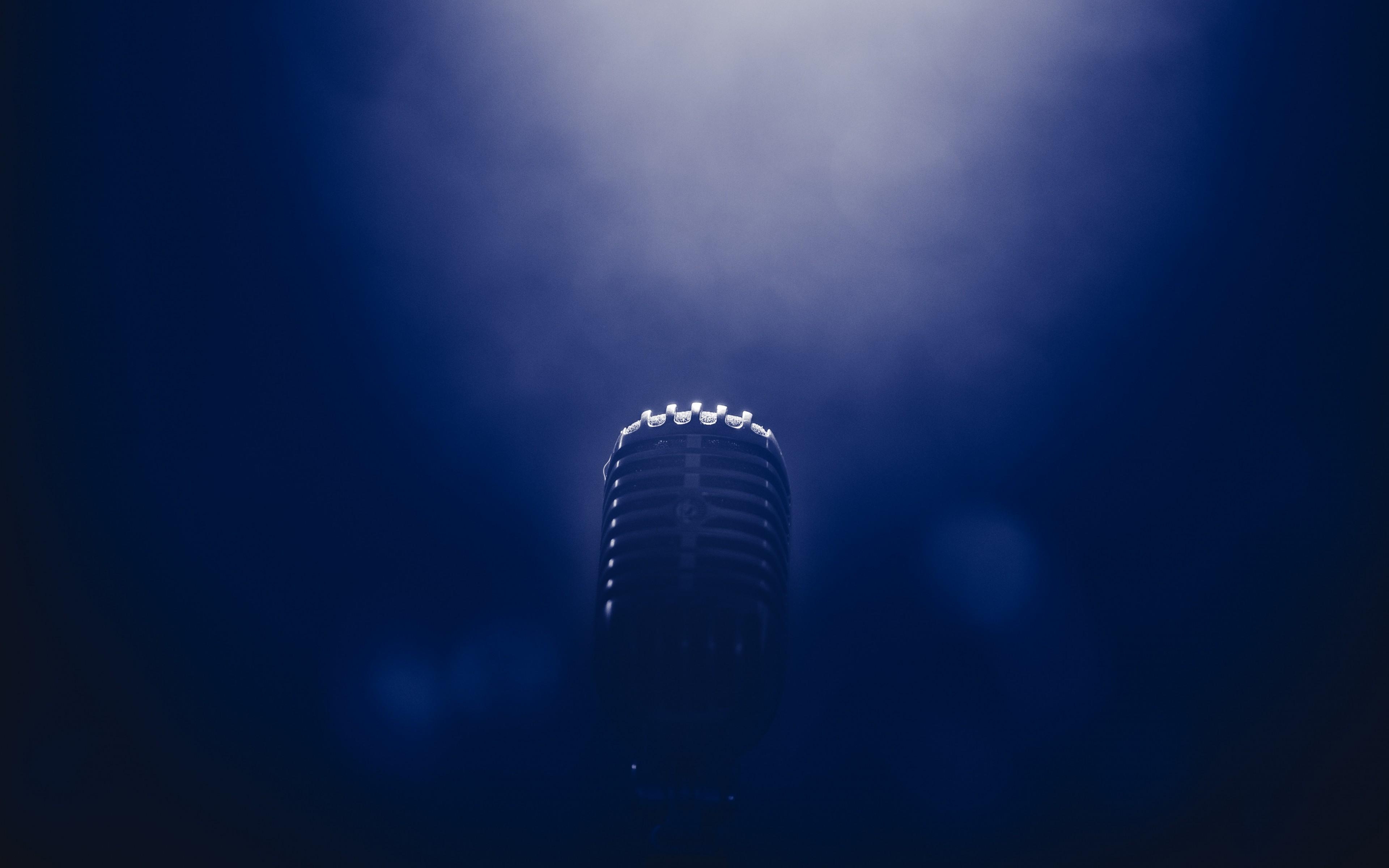 3840x2400 Wallpaper Microphone, Smoke, Blackout, Desktop