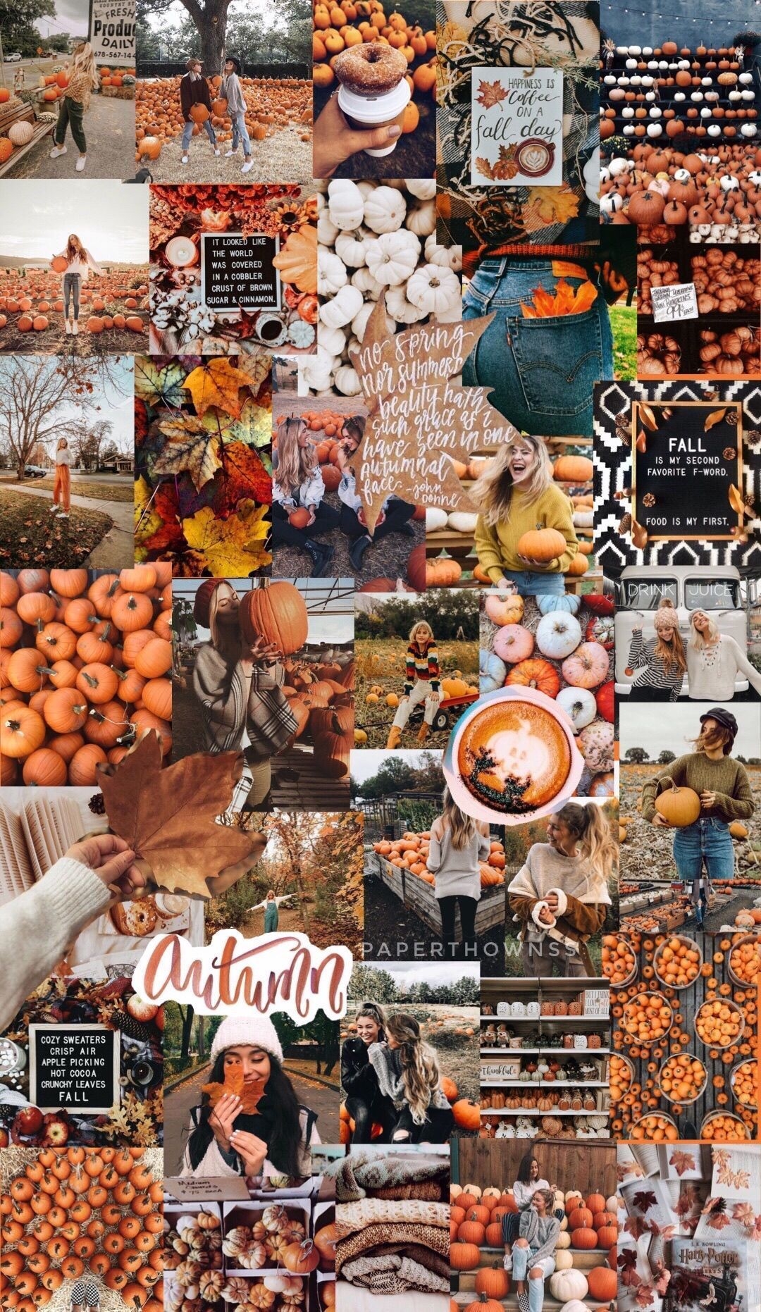 1080x1870 Fall Collage Wallpaper Free Fall Collage Background, Phone