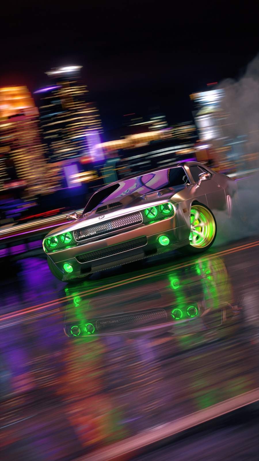 900x1600 Dodge Challenger Neon iPhone Wallpaper Wallpaper, iPhone Wallpaper, Phone