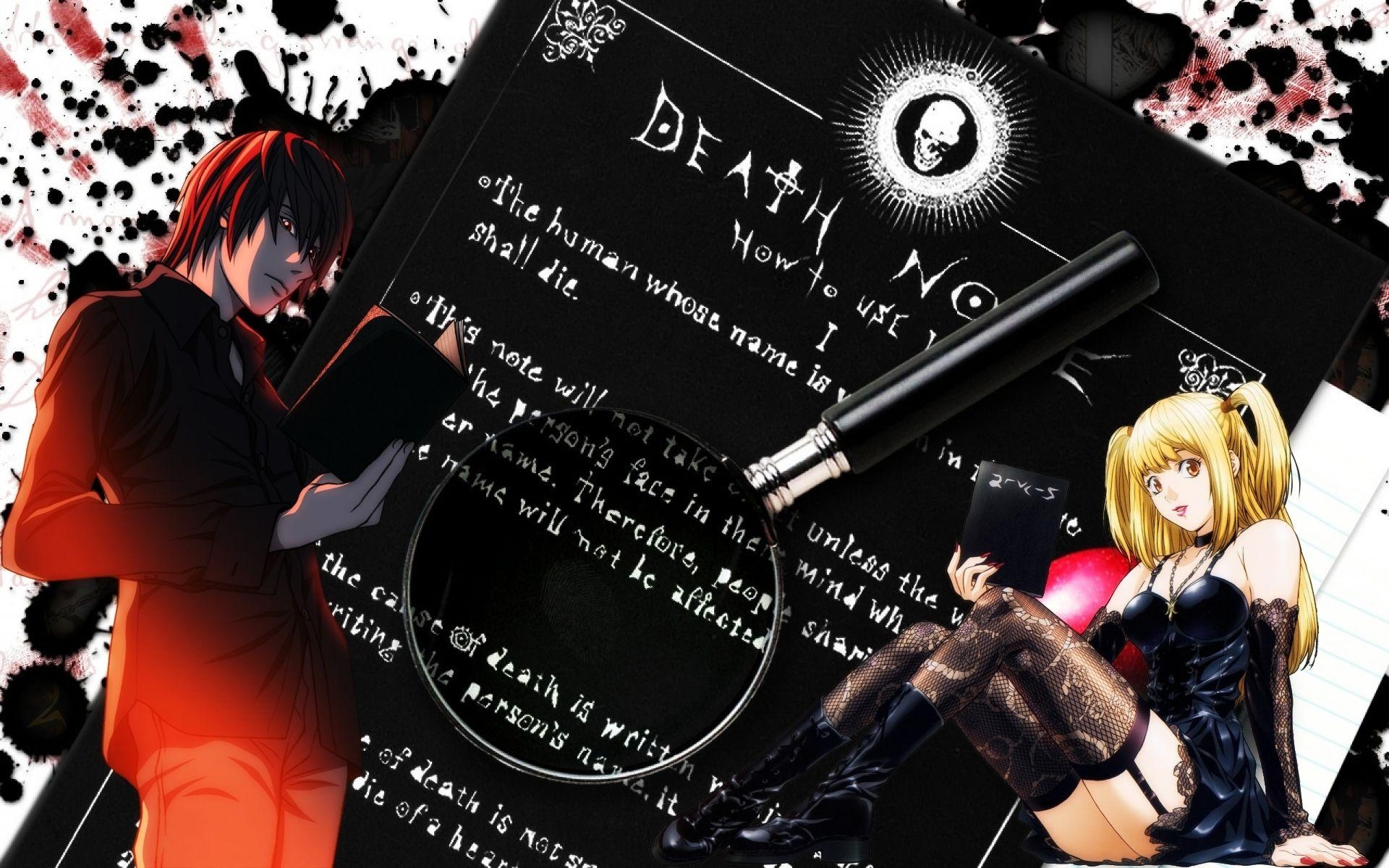 1920x1200 Death Note Light Yagami and Misa Amane, Desktop