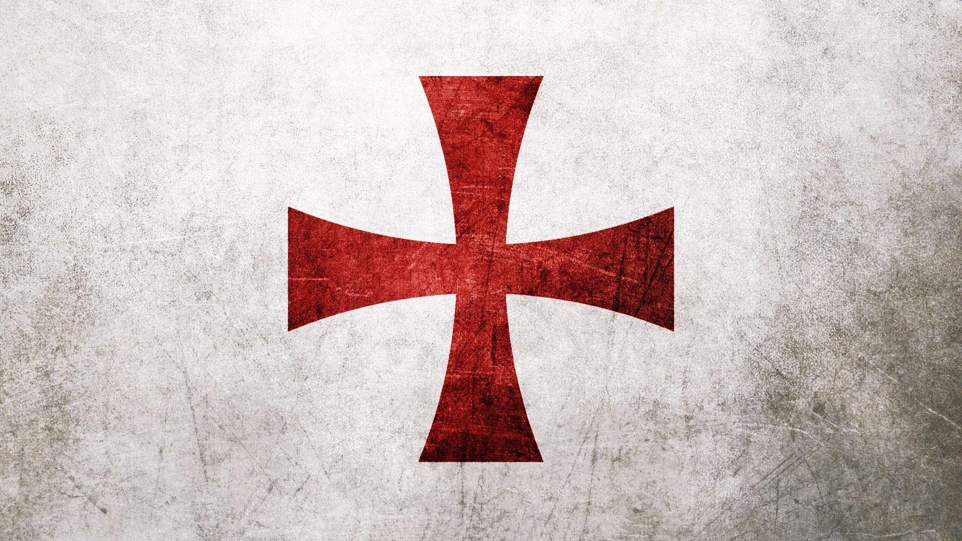 1920x1080 Wallpaper, red, symmetry, flag, cross, Christianity, Templar, leaf, Desktop